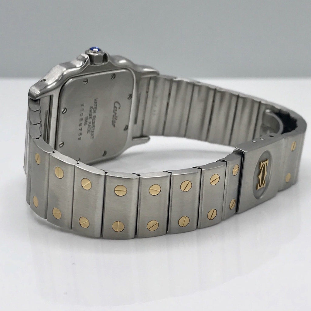 Cartier Santos Solid 18K Gold Bezel With Diamonds bezel Diamond Mint Condition