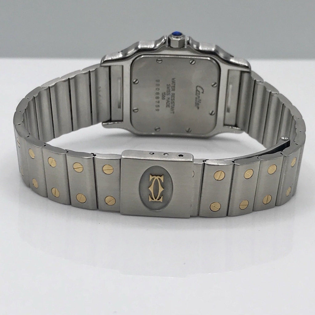 Cartier Santos Solid 18K Gold Bezel With Diamonds bezel Diamond Mint Condition