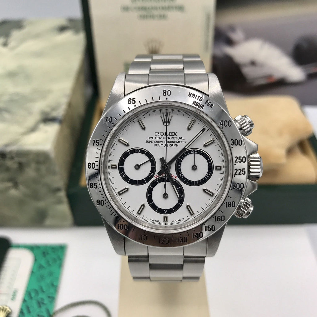 Rolex Daytona 16520 Zenith 4 Line 1989 L2 Serial 225 BEZEL FULL SET Papers