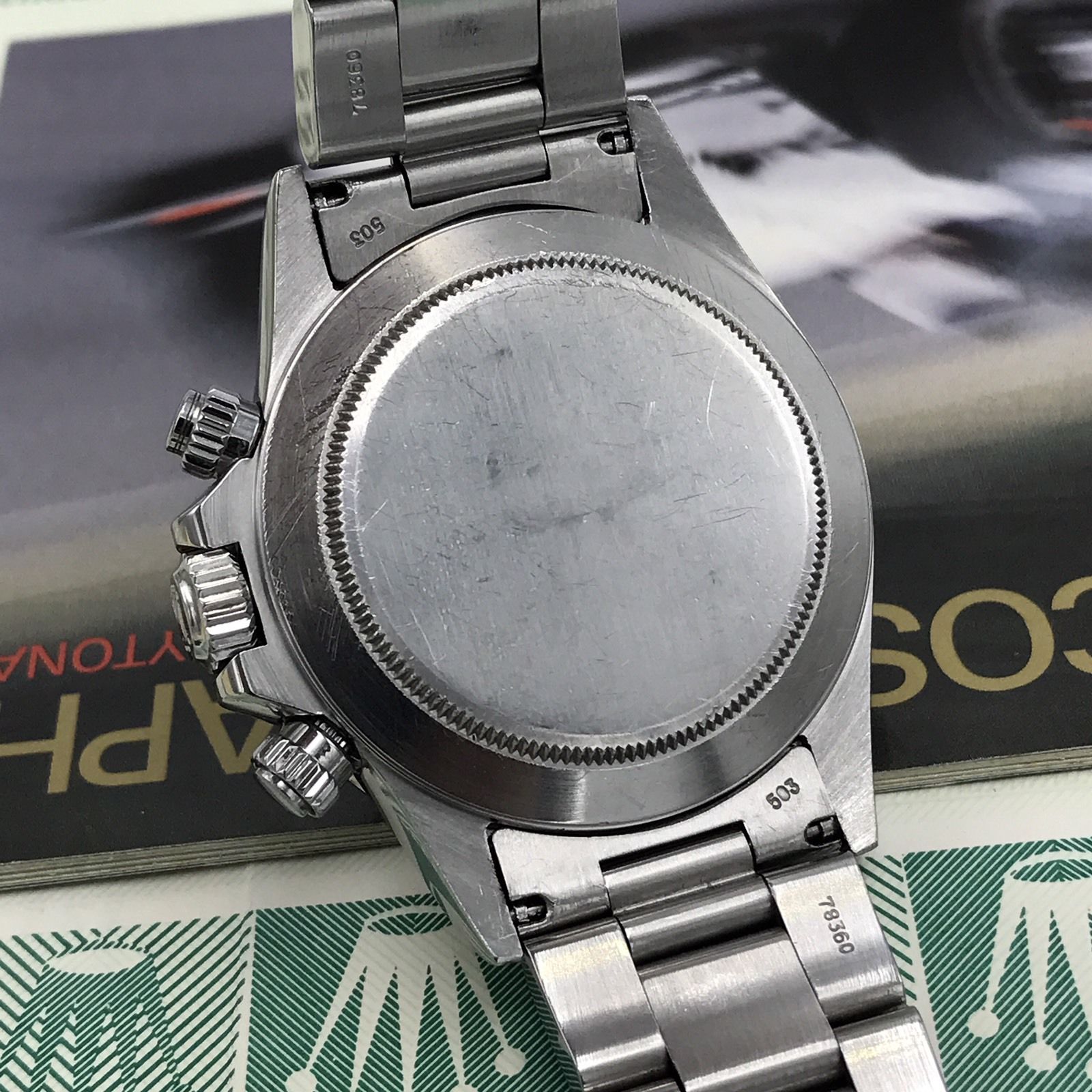 Rolex Daytona 16520 Zenith 4 Line 1989 L2 Serial 225 BEZEL FULL SET Papers