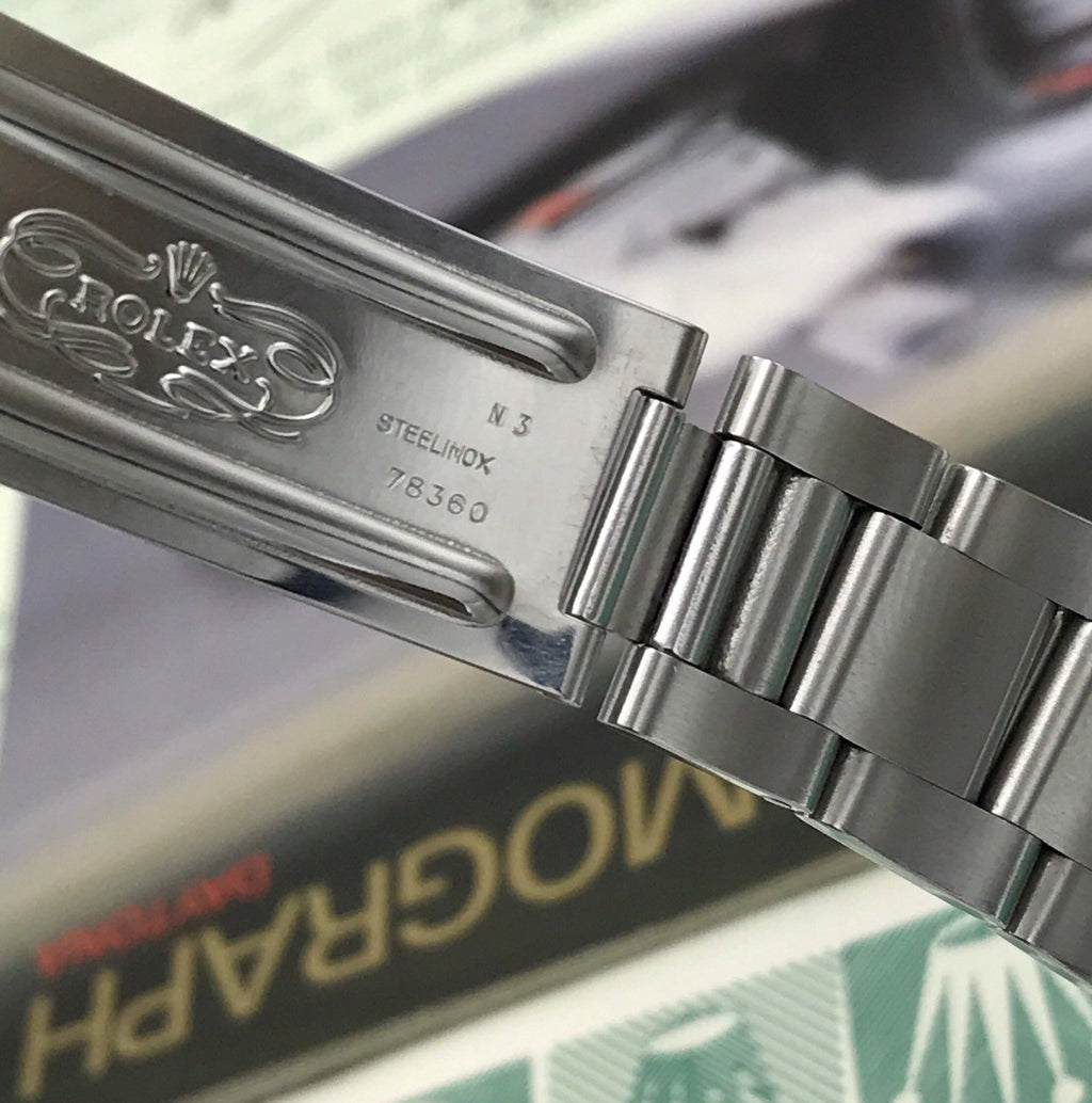 Rolex Daytona 16520 Zenith 4 Line 1989 L2 Serial 225 BEZEL FULL SET Papers