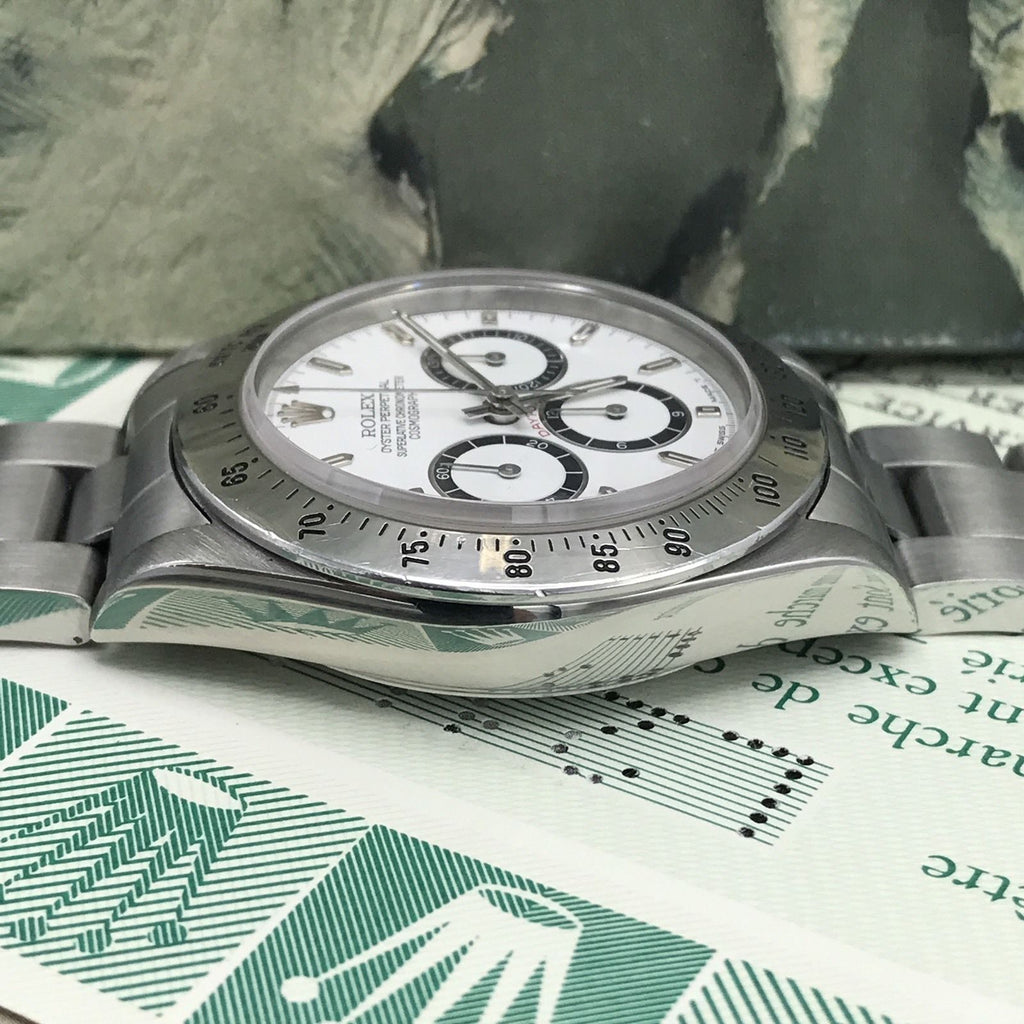 Rolex Daytona 16520 Zenith 4 Line 1989 L2 Serial 225 BEZEL FULL SET Papers
