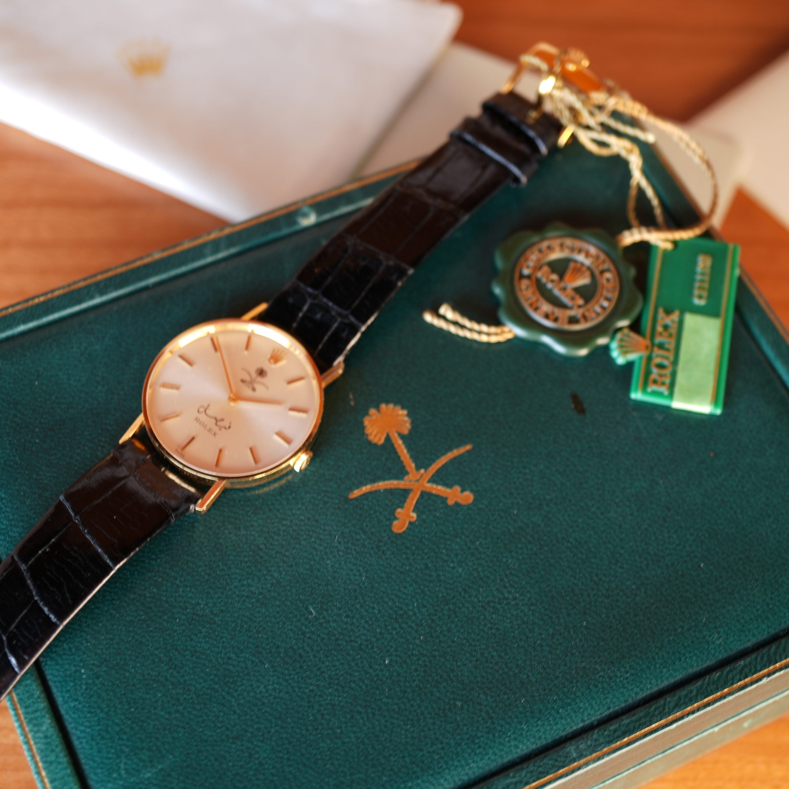 1973 Rolex 3833 King Faisal Saudi Arabia New Old Stock Full Set