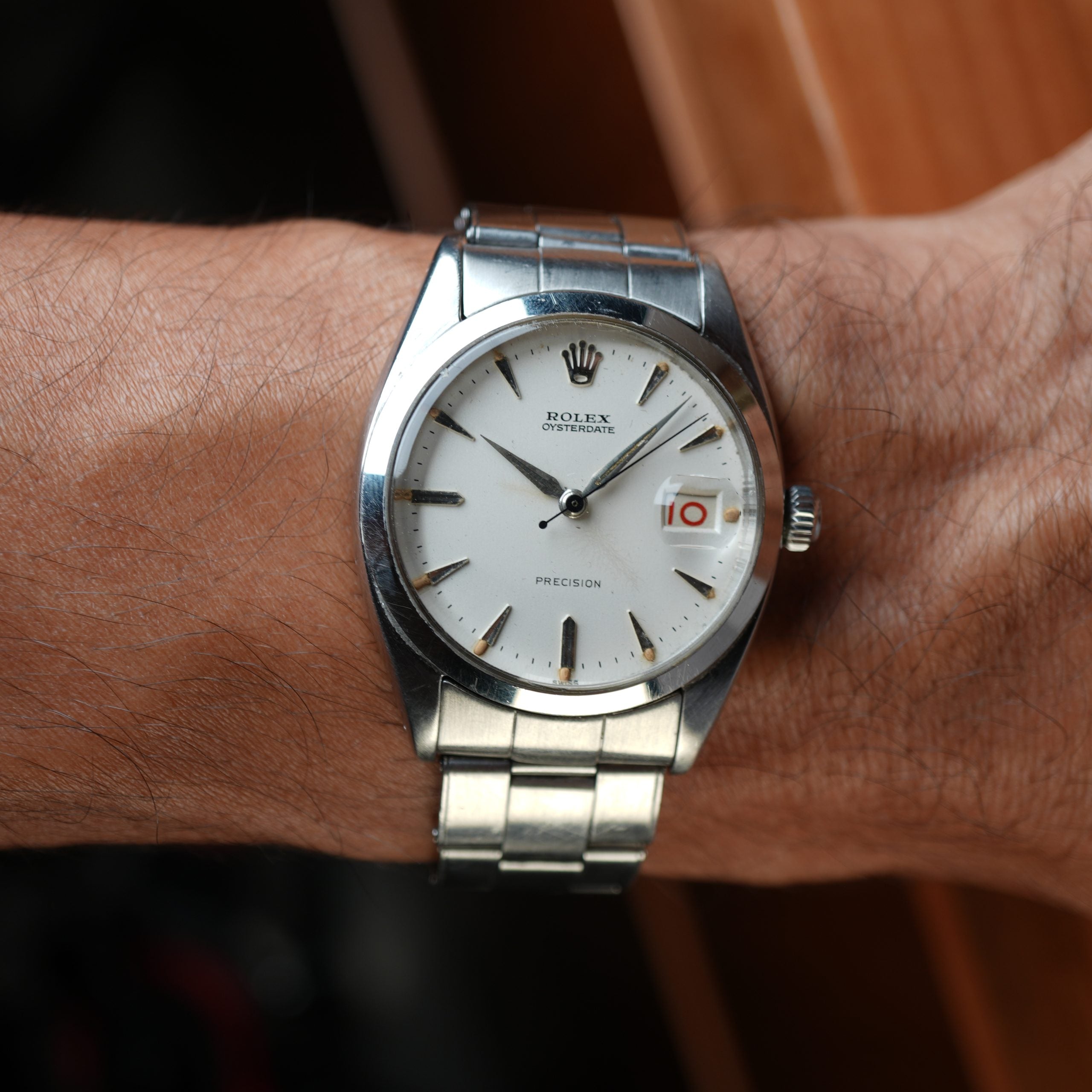 1959 Rolex 6494 Oysterdate Precision with Original Big Logo Bracelet