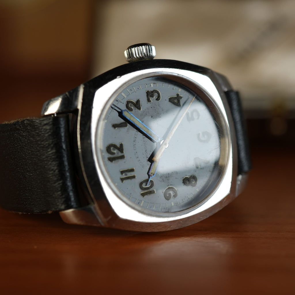 1941 Rolex 3139 Oyster Army Chronometer Black Gilt Dial with Box