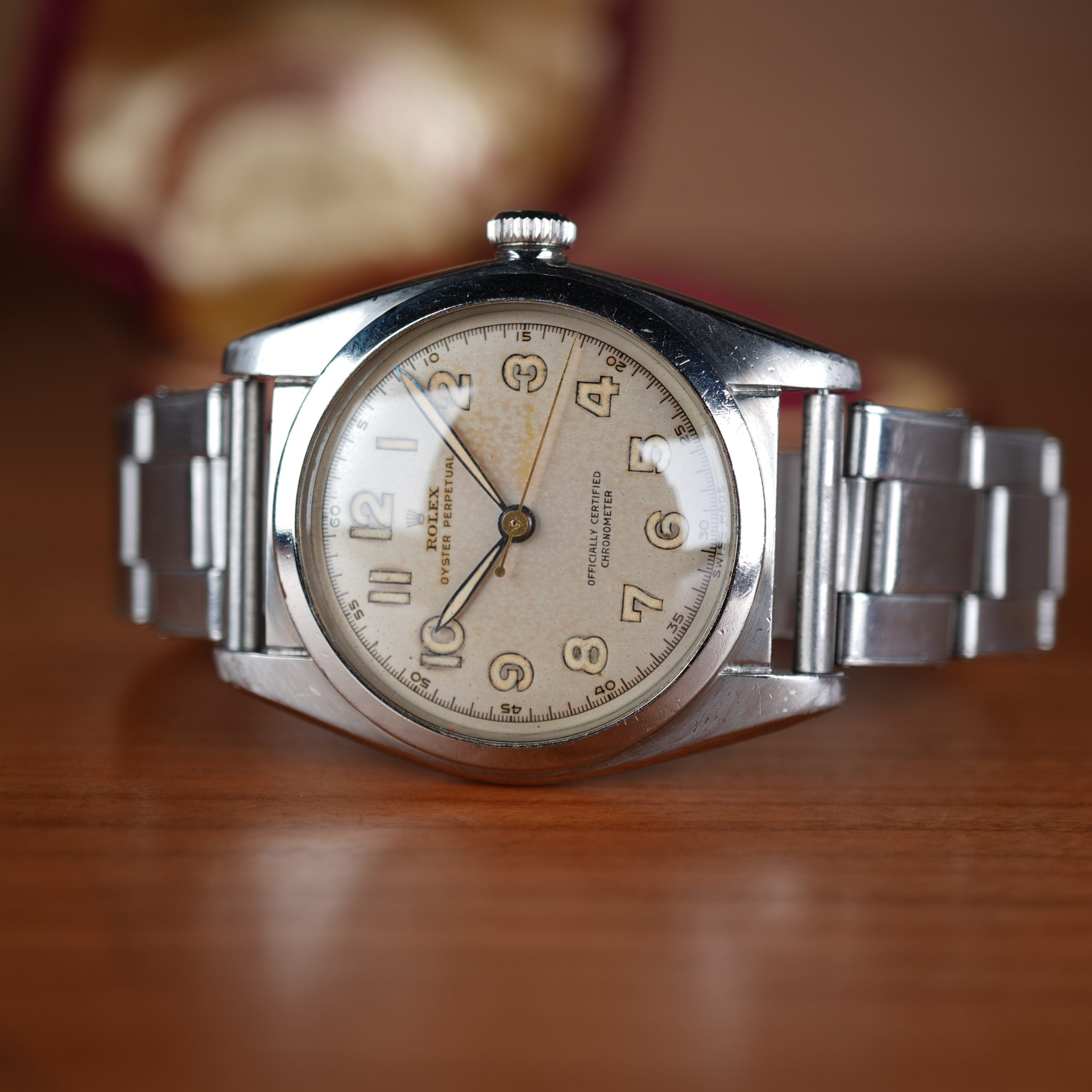 1948 Rolex 5050 Oyster Perpetual Bubbleback Mint Condition