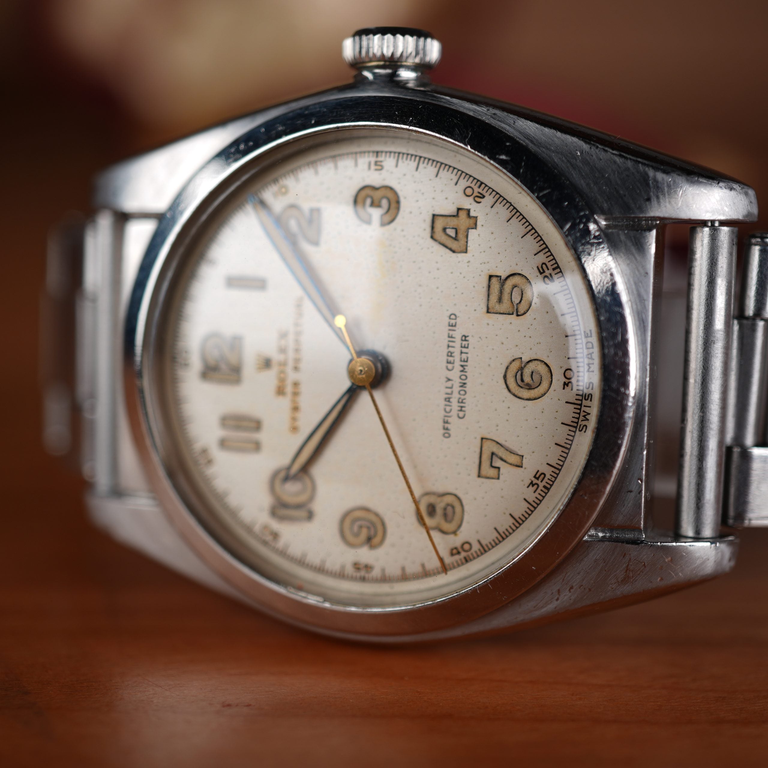1948 Rolex 5050 Oyster Perpetual Bubbleback Mint Condition