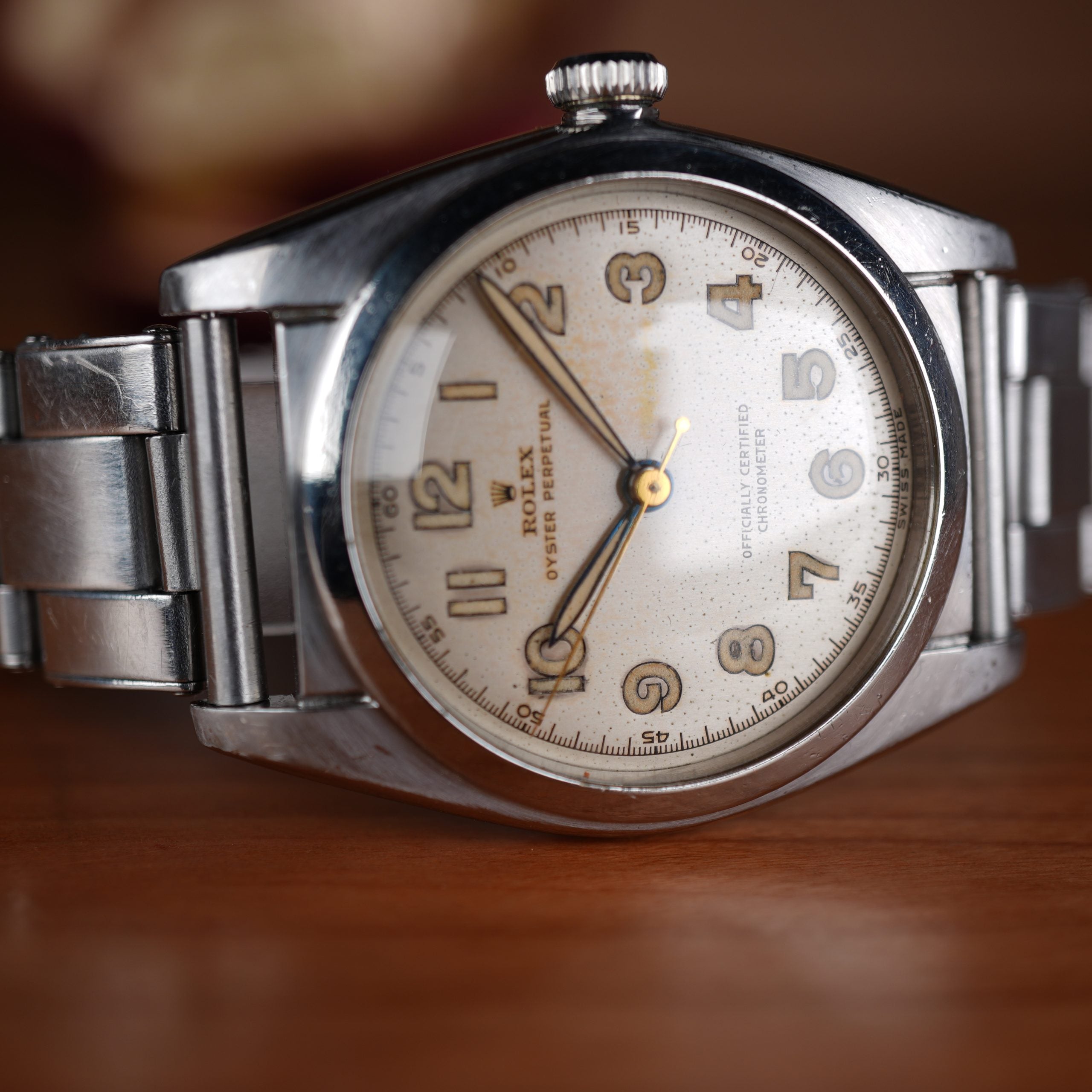 1948 Rolex 5050 Oyster Perpetual Bubbleback Mint Condition