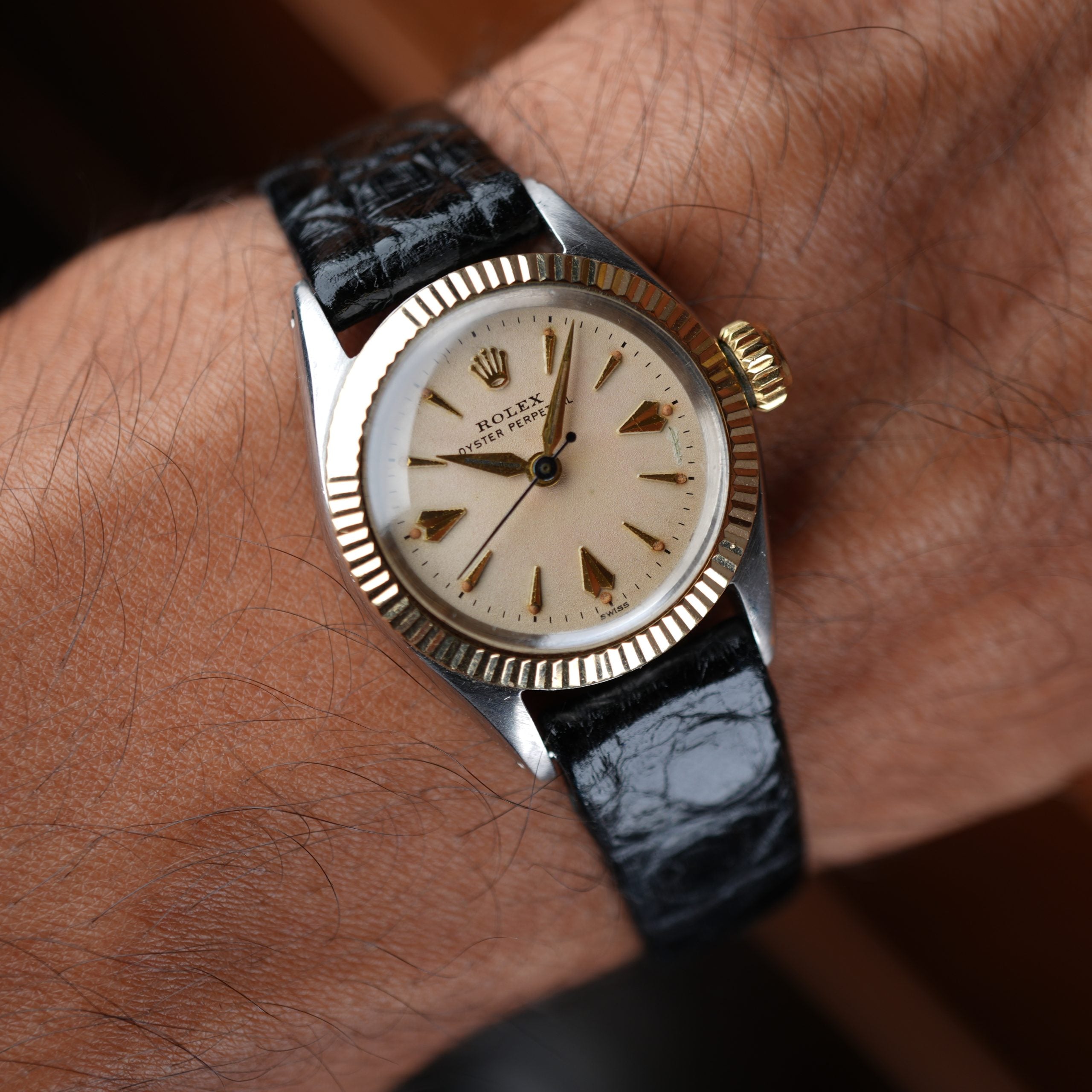 1957 Vintage Rolex 6619 Oyster Perpetual Ladies Watch
