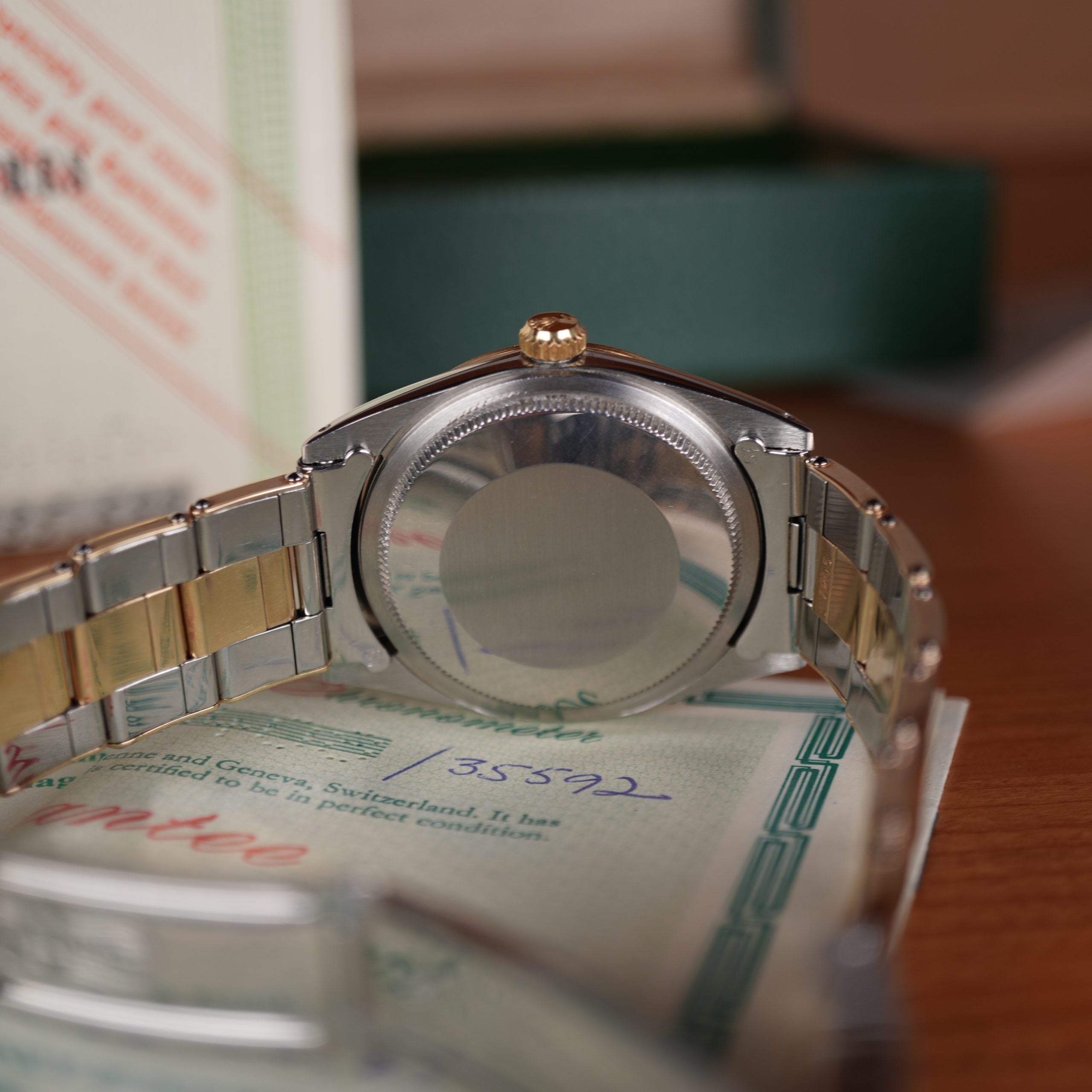 1967 Rolex Oyster Perpetual 1008 Zephyr Dial New Old Stock Condition Complete Full Set Original Receipt
