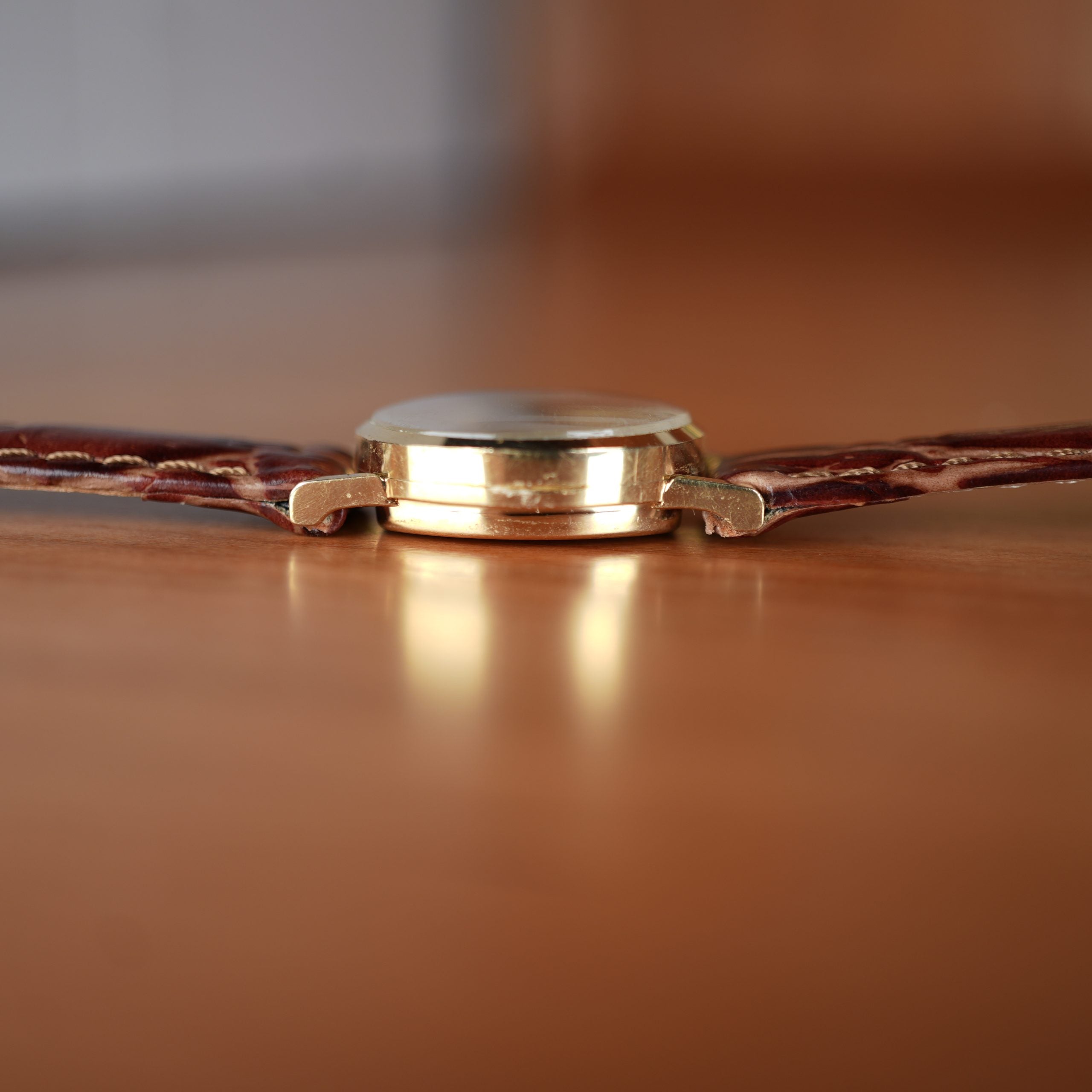 1960’s Jaeger-LeCoultre 642 Ladies 14K Gold Mid-Century Dress Watch Original Dial Freshly Serviced