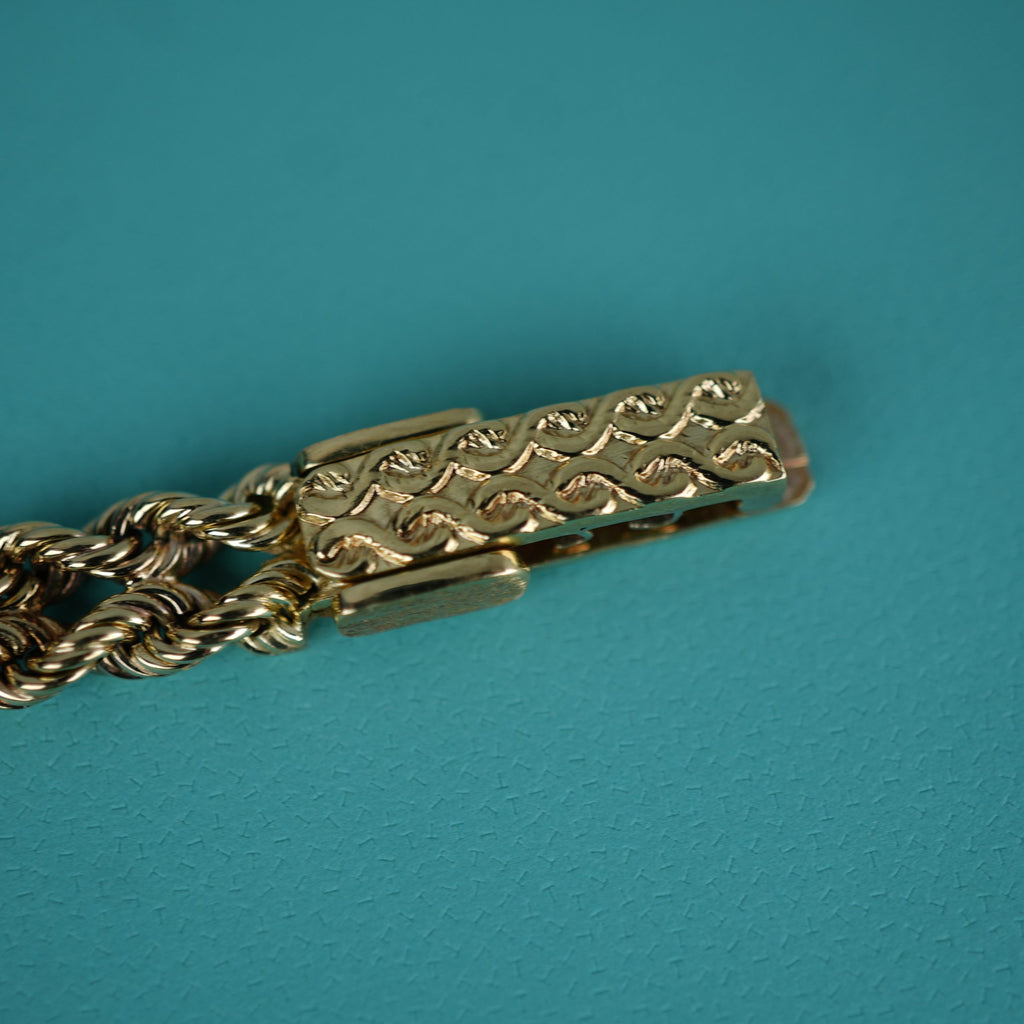 Tiffany & Co. 14k Solid Gold Ladies Watch Oval Roman Dial Mesh Bracelet