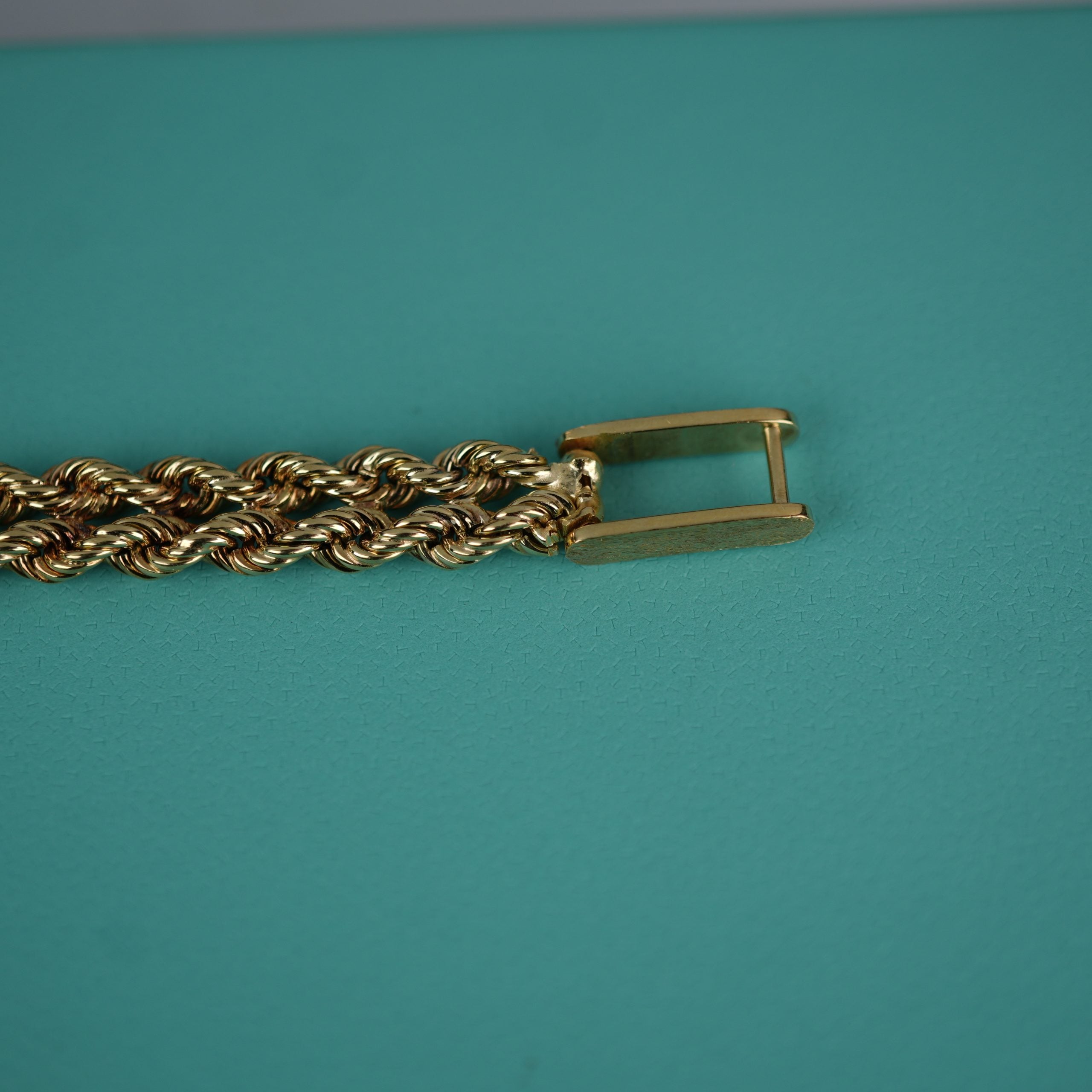 Tiffany & Co. 14k Solid Gold Ladies Watch Oval Roman Dial Mesh Bracelet