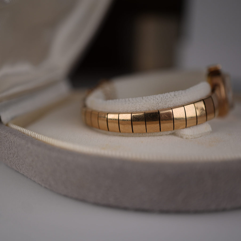 1960’s Rolex Precision Ladies Solid Gold Bracelet Watch with Original Box