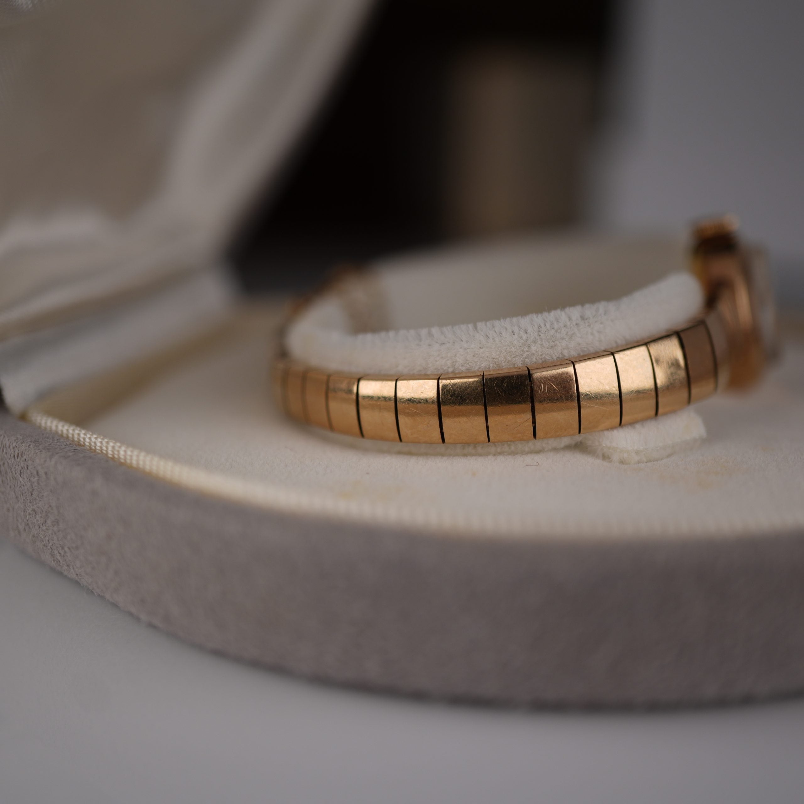 1960’s Rolex Precision Ladies Solid Gold Bracelet Watch with Original Box