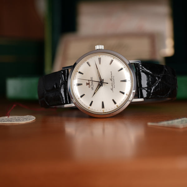1961 LeCoultre Master Mariner Automatic Complete Set Box and Papers Unpolished