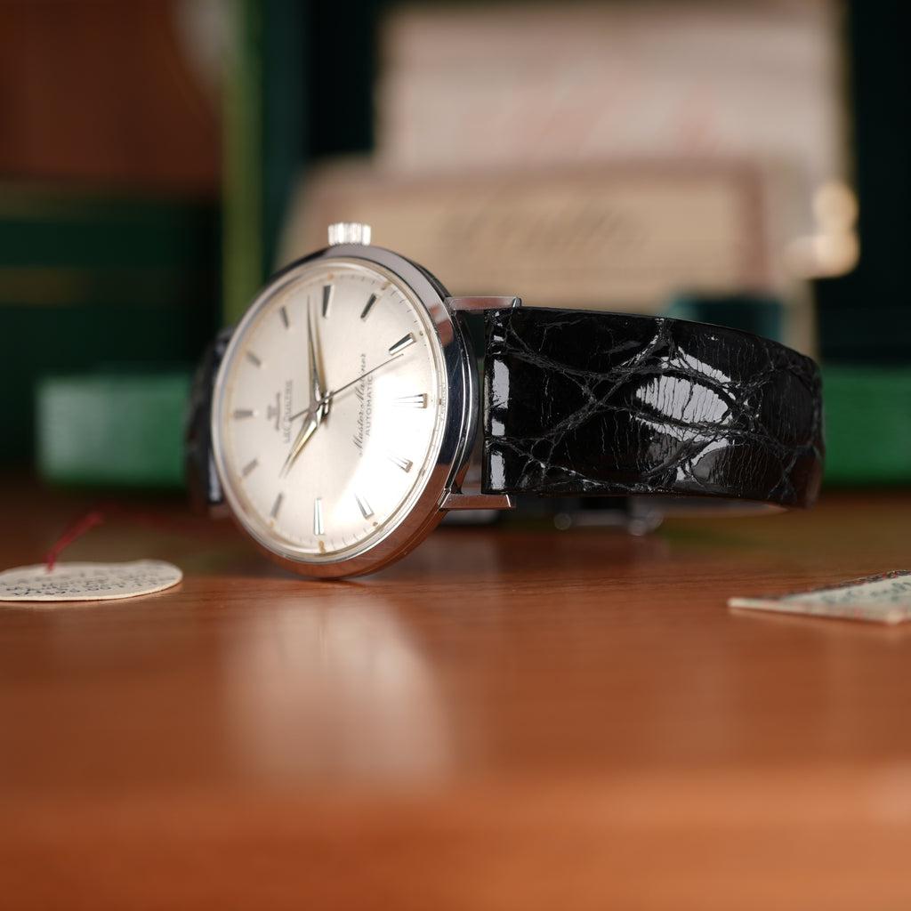1961 LeCoultre Master Mariner Automatic Complete Set Box and Papers Unpolished
