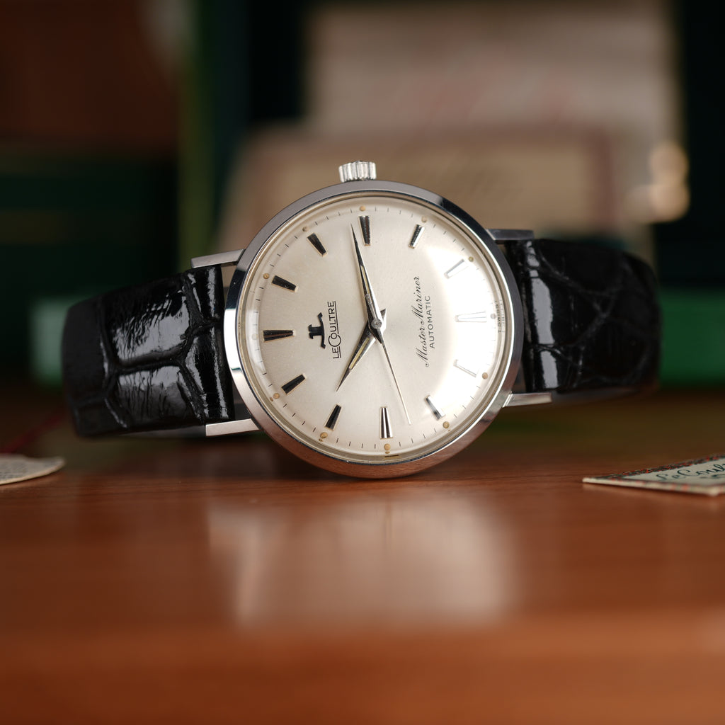 1961 LeCoultre Master Mariner Automatic Complete Set Box and Papers Unpolished