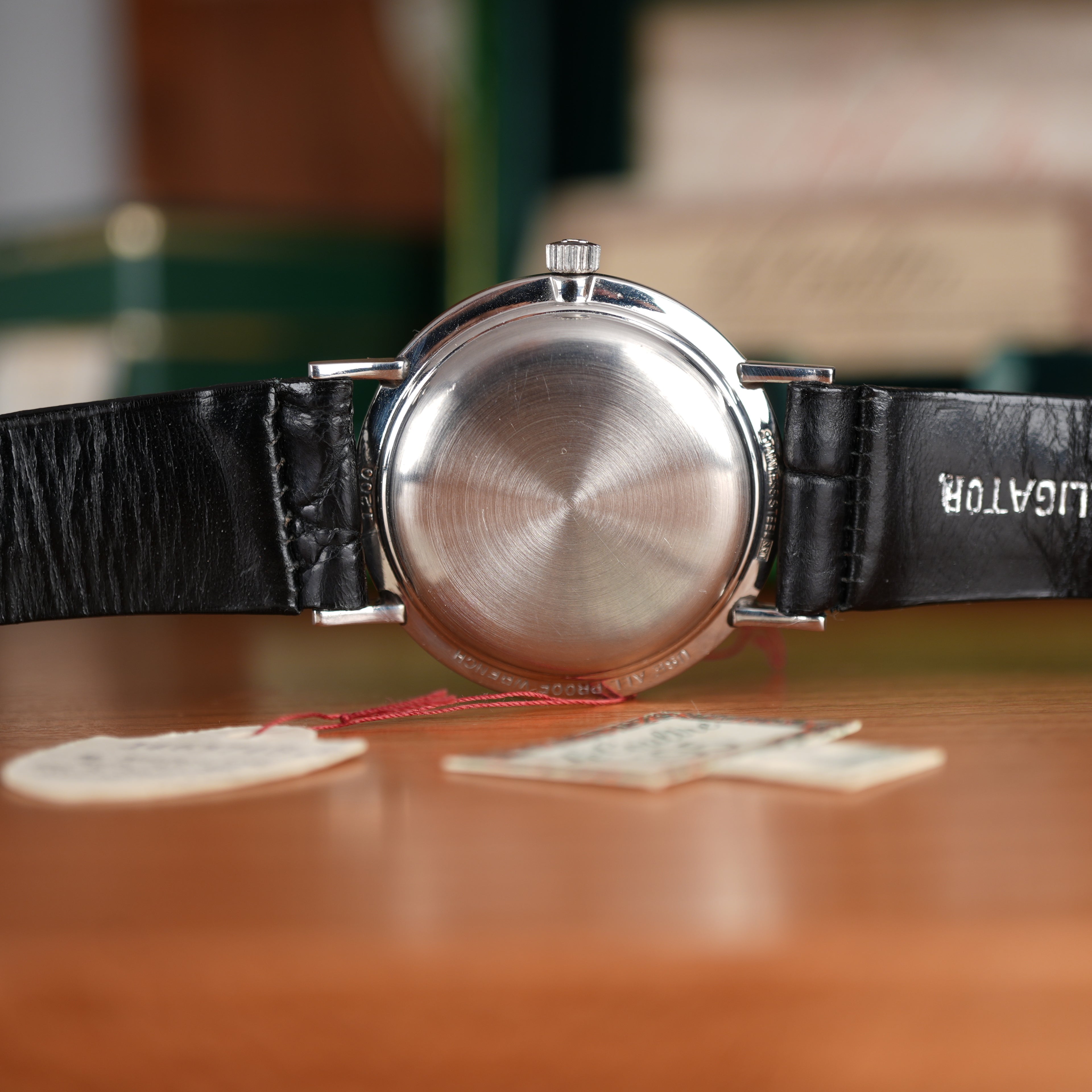 1961 LeCoultre Master Mariner Automatic Complete Set Box and Papers Unpolished