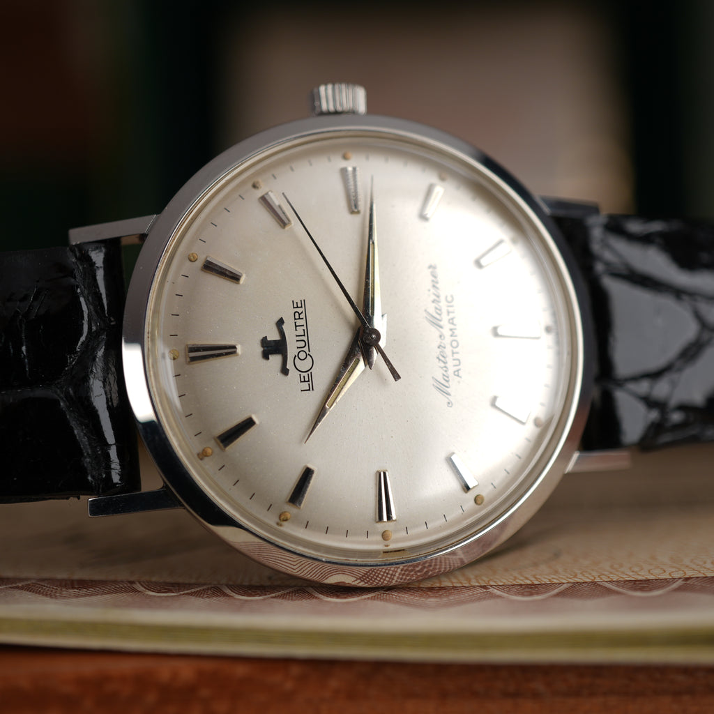 1961 LeCoultre Master Mariner Automatic Complete Set Box and Papers Unpolished