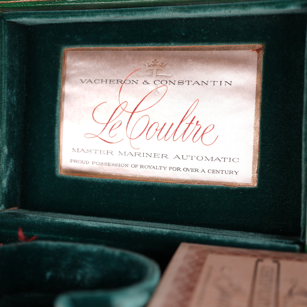 1961 LeCoultre Master Mariner Automatic Complete Set Box and Papers Unpolished