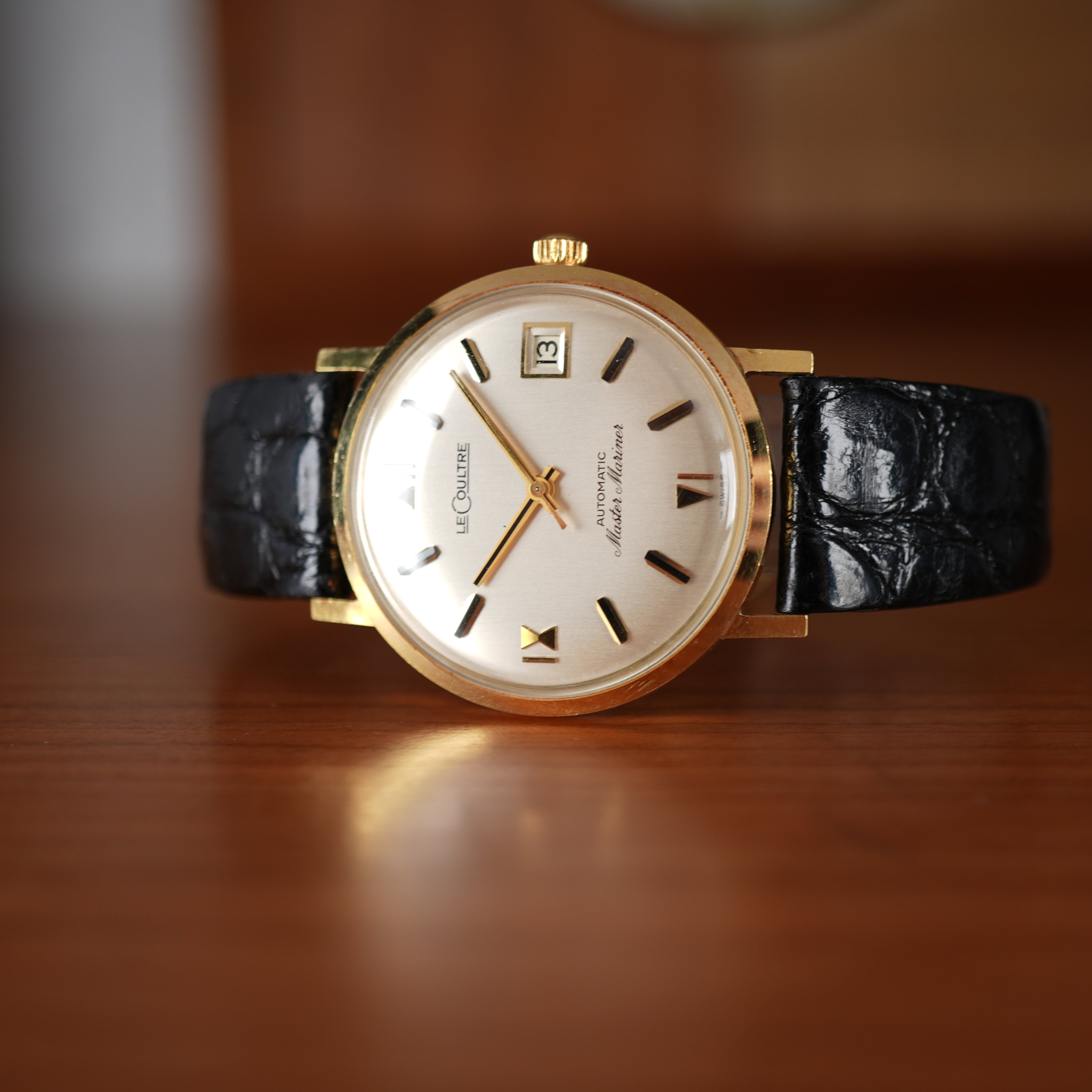 1960’s LeCoultre Master Mariner Ref. 3051-883 Automatic Date 18K Yellow Gold Unpolished
