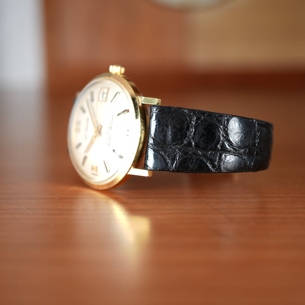 1960’s LeCoultre Master Mariner Ref. 3051-883 Automatic Date 18K Yellow Gold Unpolished