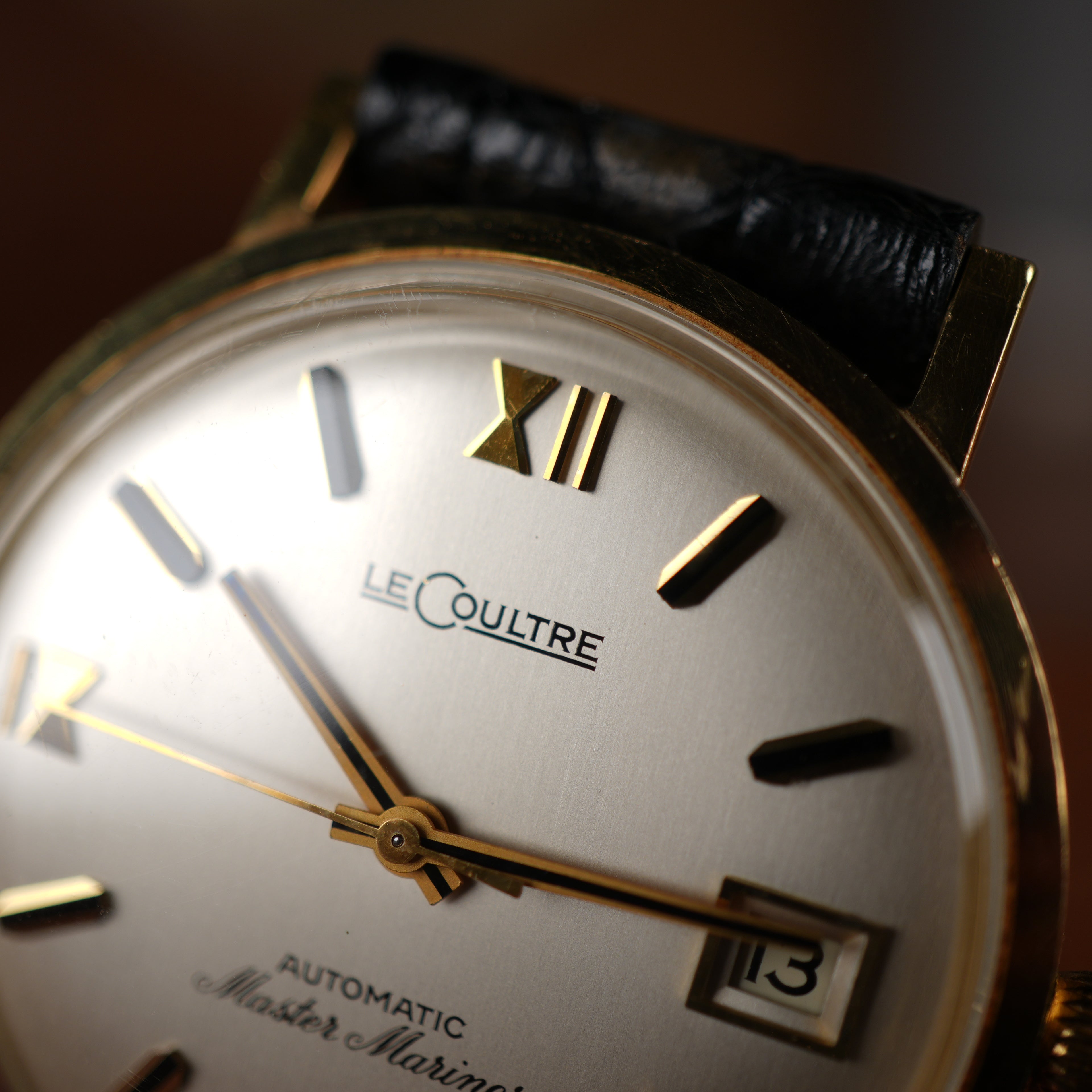 1960’s LeCoultre Master Mariner Ref. 3051-883 Automatic Date 18K Yellow Gold Unpolished