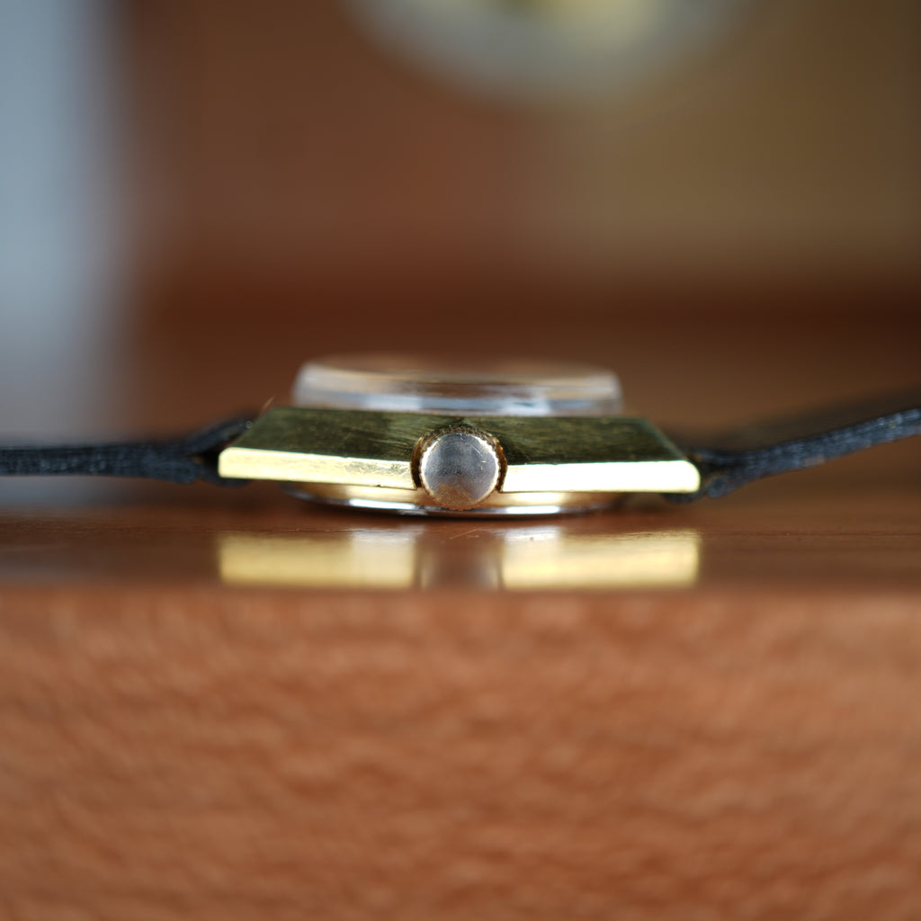 1970’s Bucherer Ladies Watch Manual Date Gold Unique Hexagonal Case