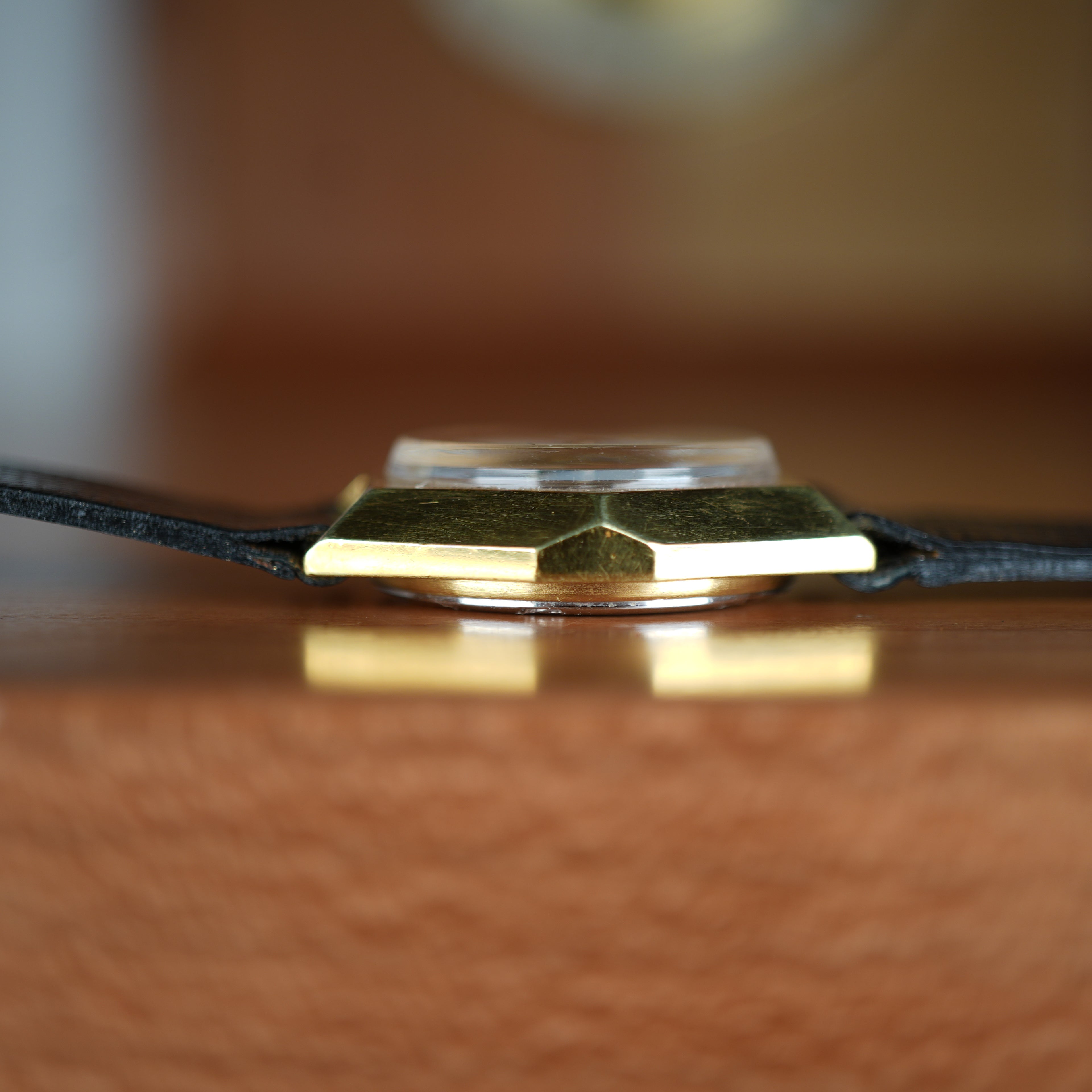 1970’s Bucherer Ladies Watch Manual Date Gold Unique Hexagonal Case