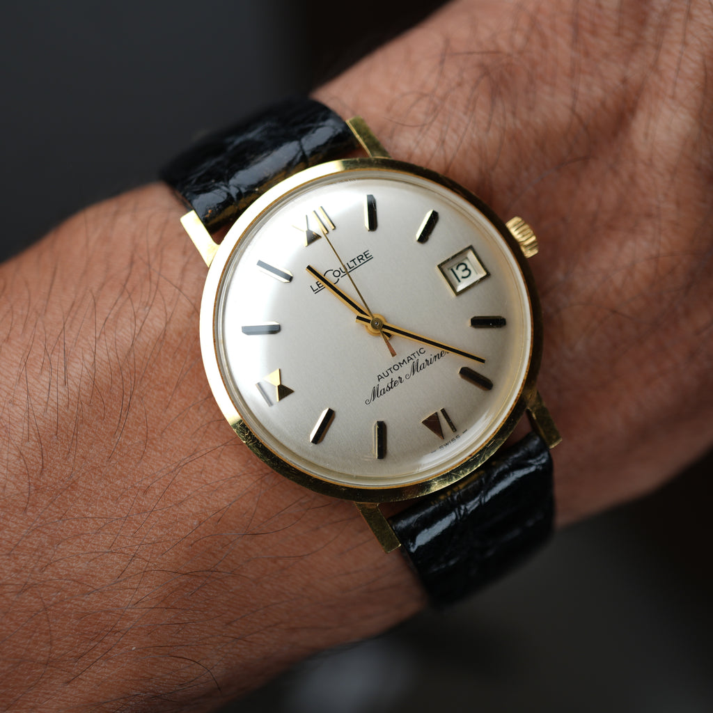 1960’s LeCoultre Master Mariner Ref. 3051-883 Automatic Date 18K Yellow Gold Unpolished