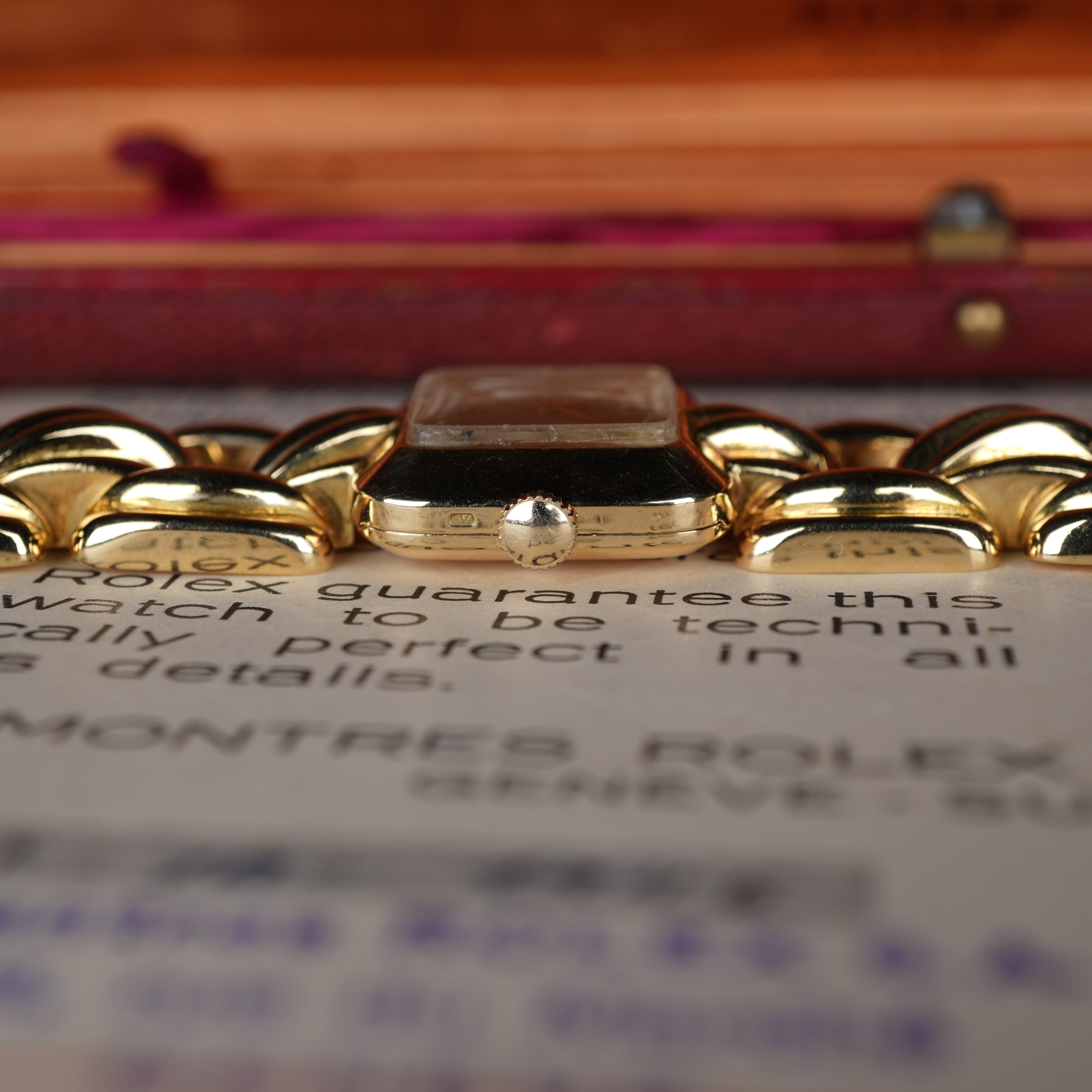 1946 Rolex “Golden Cascade” Exceptional 18k Ladies Cocktail Watch with Original Box,Papers & Receipt