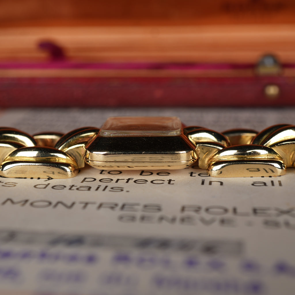 1946 Rolex “Golden Cascade” Exceptional 18k Ladies Cocktail Watch with Original Box,Papers & Receipt