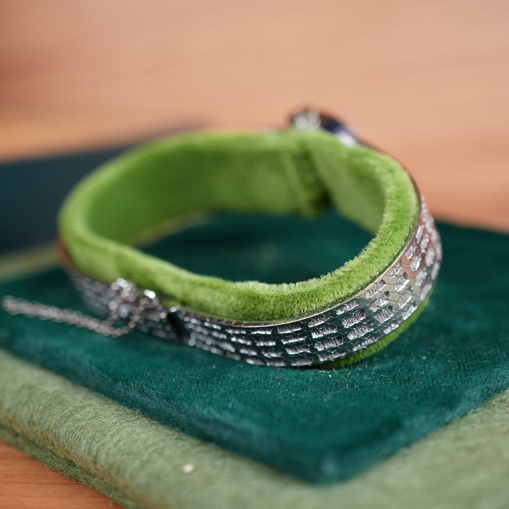 1965 Rolex Orchid 18K White Gold Cocktail Watch with Integrated Solid Rope Bracelet with Box