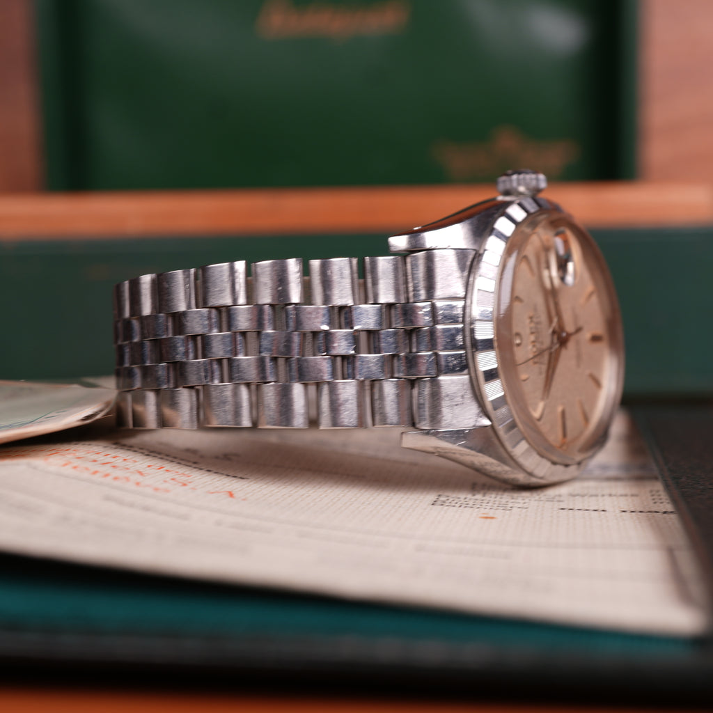 1960 Rolex Datejust 6605 Unpolished Exceptional and Remarkably Complete Collector's Set