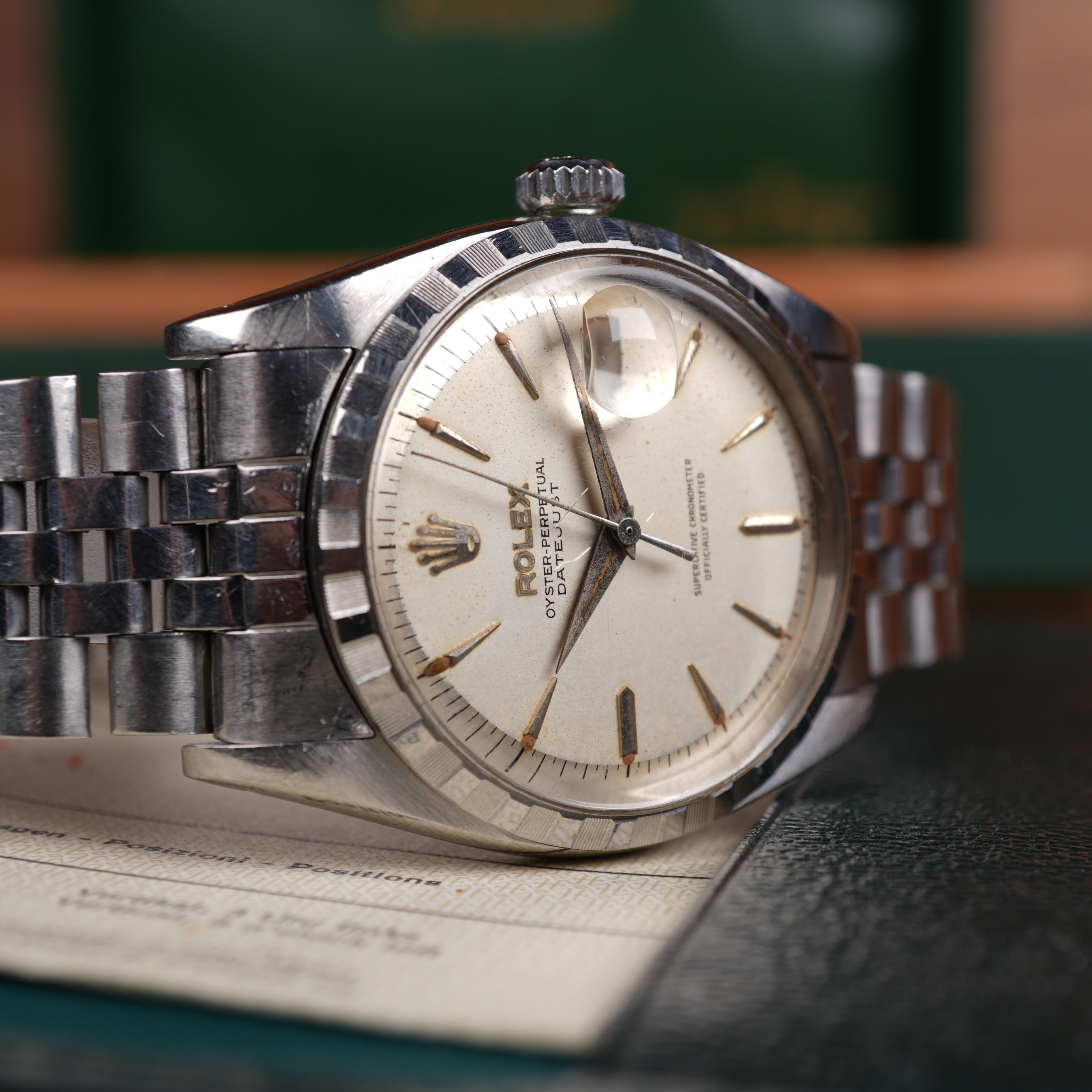 1960 Rolex Datejust 6605 Unpolished Exceptional and Remarkably Complete Collector's Set