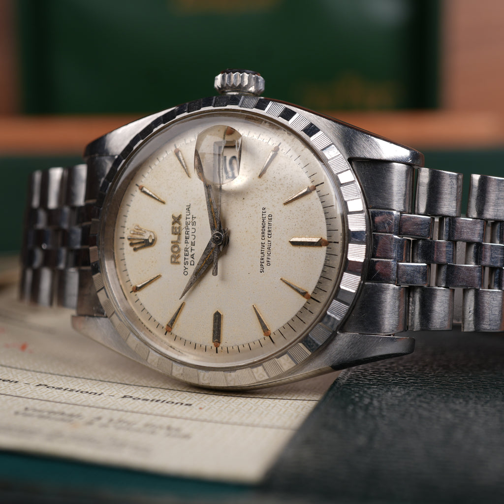 1960 Rolex Datejust 6605 Unpolished Exceptional and Remarkably Complete Collector's Set