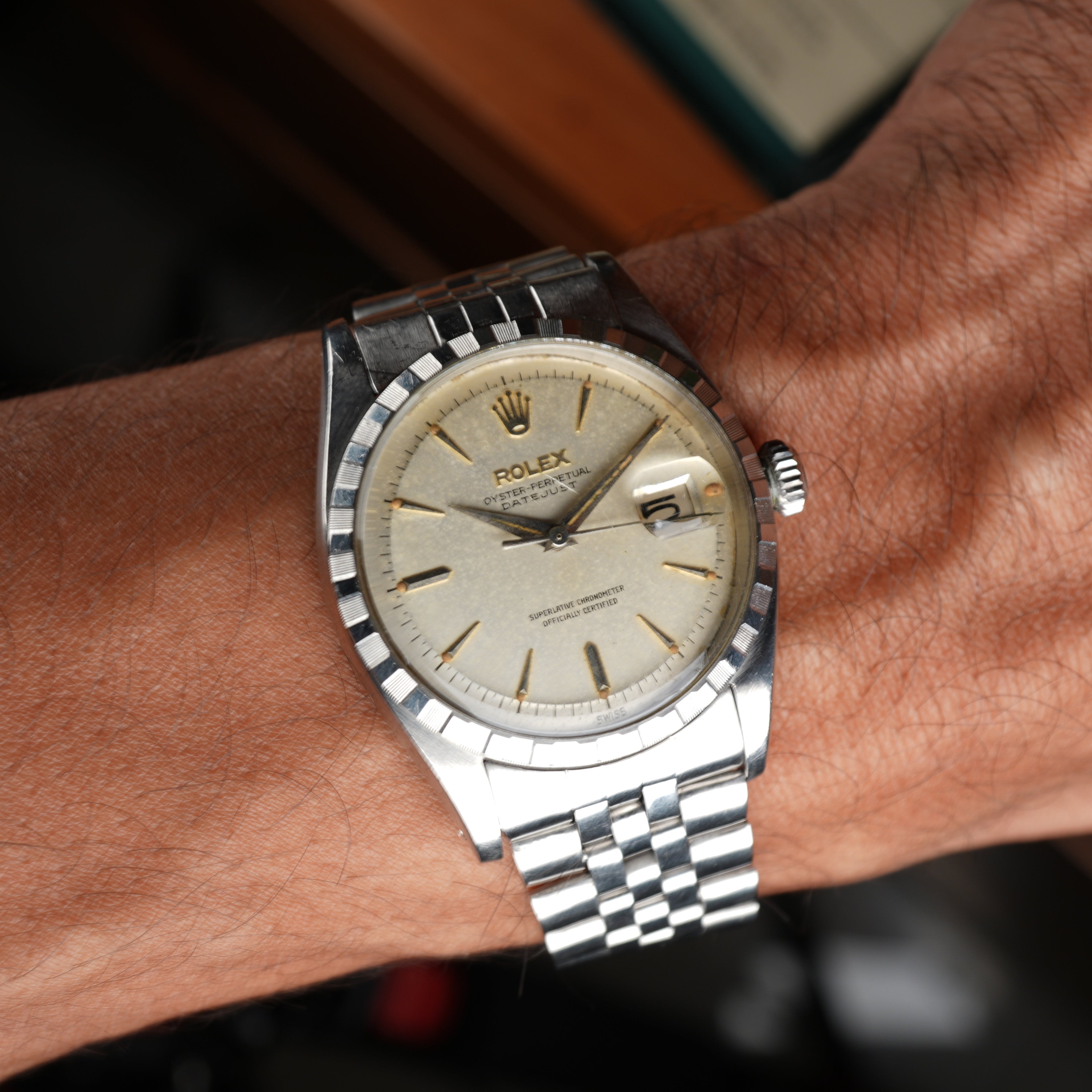 1960 Rolex Datejust 6605 Unpolished Exceptional and Remarkably Complete Collector's Set