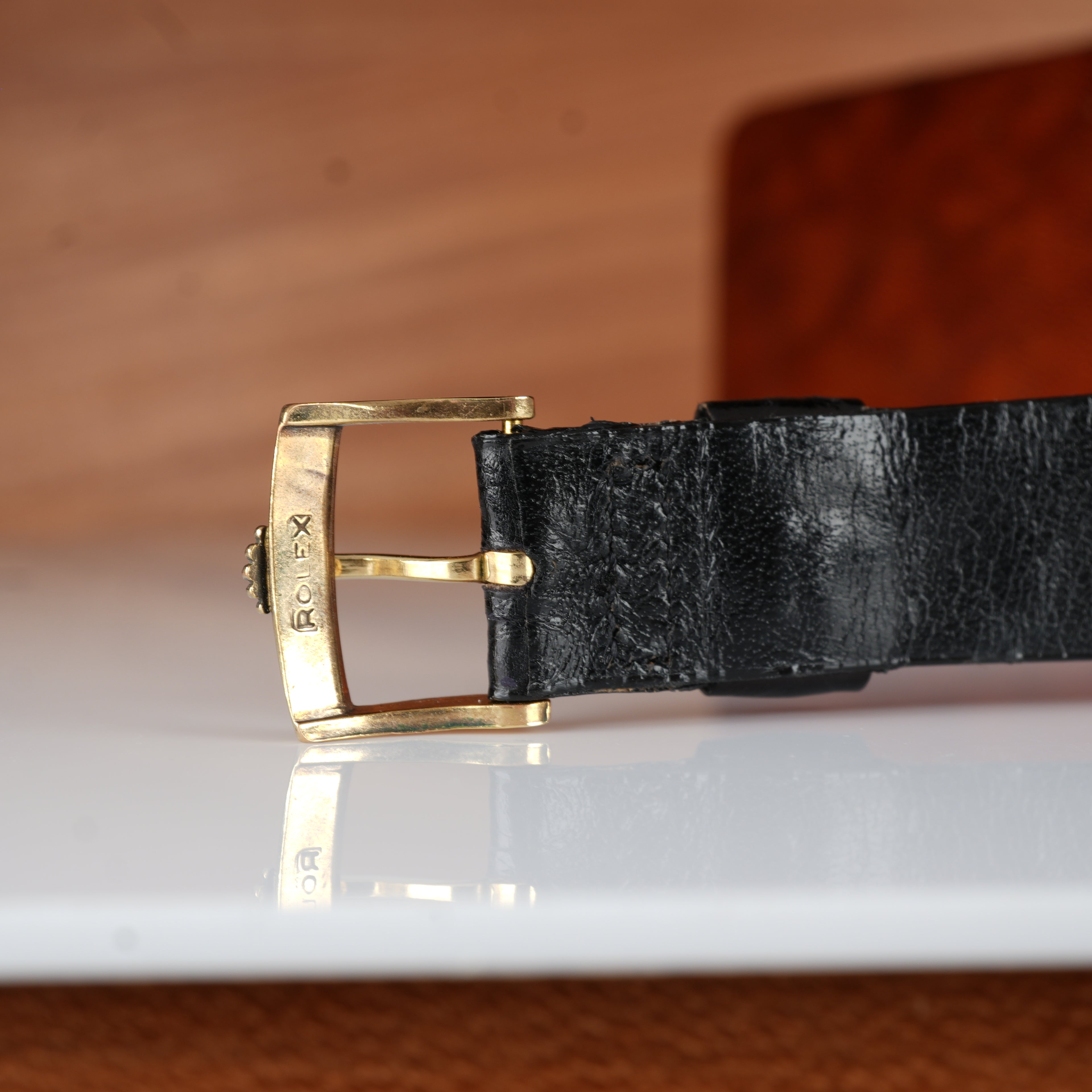 1934 Rolex Prince Ref. 2356 in 9K Gold Bucherer Retailed, Ultra-Rare Black Dial, Original Box