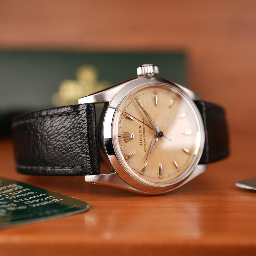 1954 Rolex Oyster Speedking 6420 31mm Original Incredible Dial - Rolex Service History