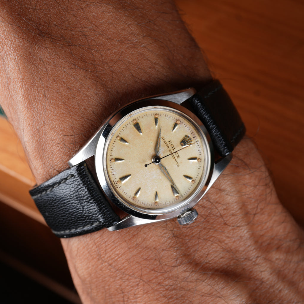 1954 Rolex Oyster Speedking 6420 31mm Original Incredible Dial - Rolex Service History