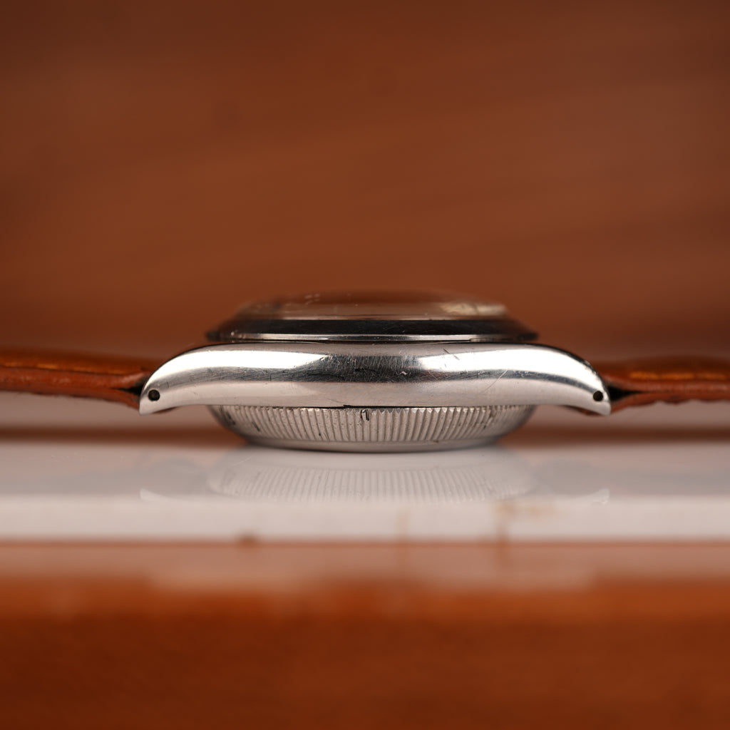 1942 Rolex 3134 Bubbleback Oyster Perpetual Unpolished with Rare Salmon Dial
