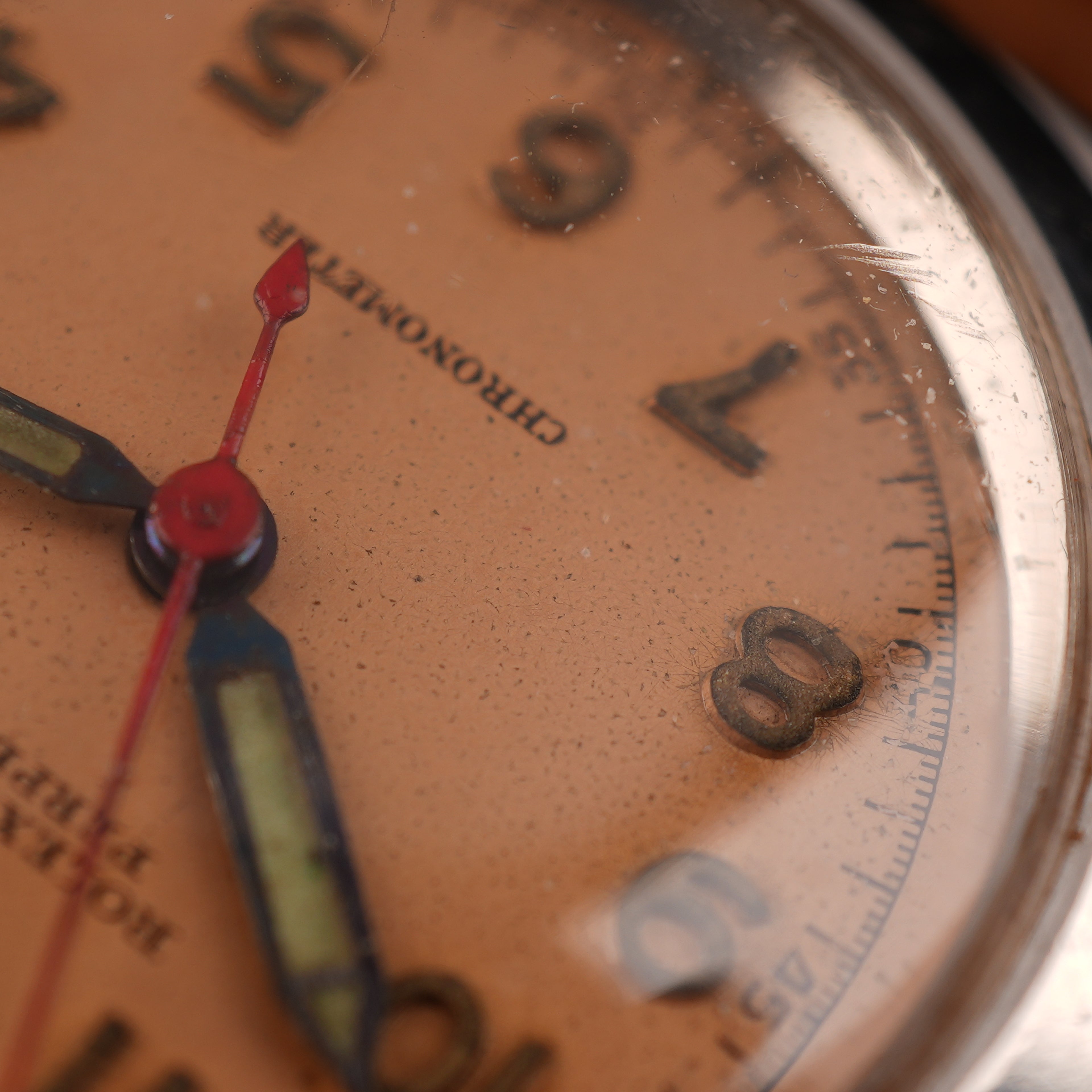 1942 Rolex 3134 Bubbleback Oyster Perpetual Unpolished with Rare Salmon Dial