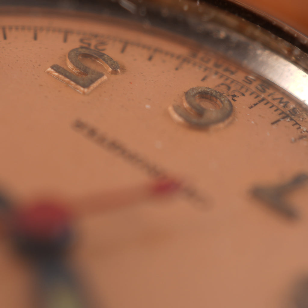 1942 Rolex 3134 Bubbleback Oyster Perpetual Unpolished with Rare Salmon Dial
