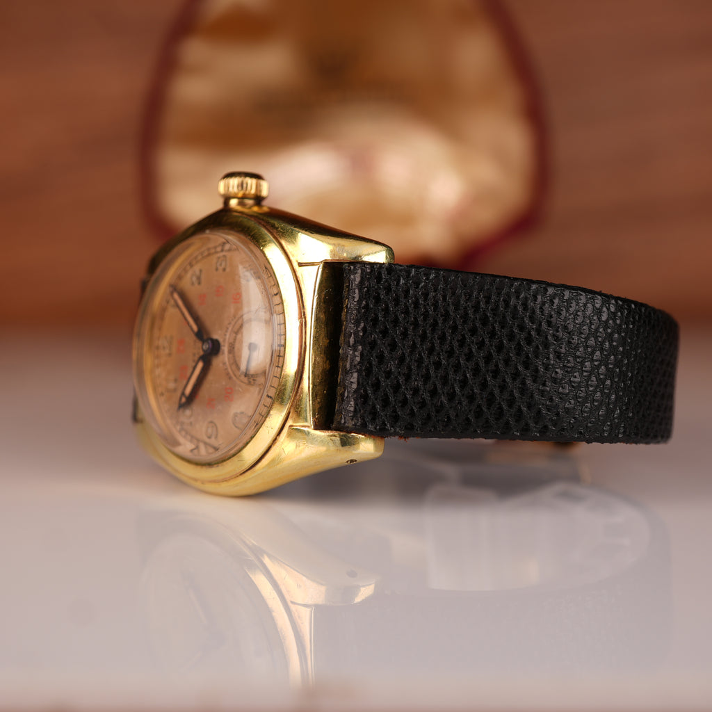 1941 Rolex Bubbleback 2764 Big Crown with Big Sub-Dial Untouched Dial