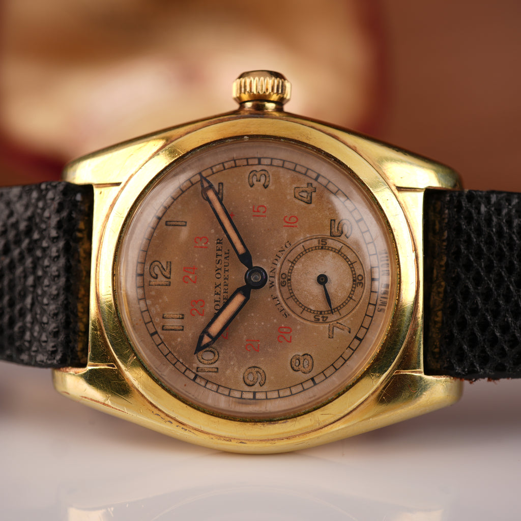 1941 Rolex Bubbleback 2764 Big Crown with Big Sub-Dial Untouched Dial