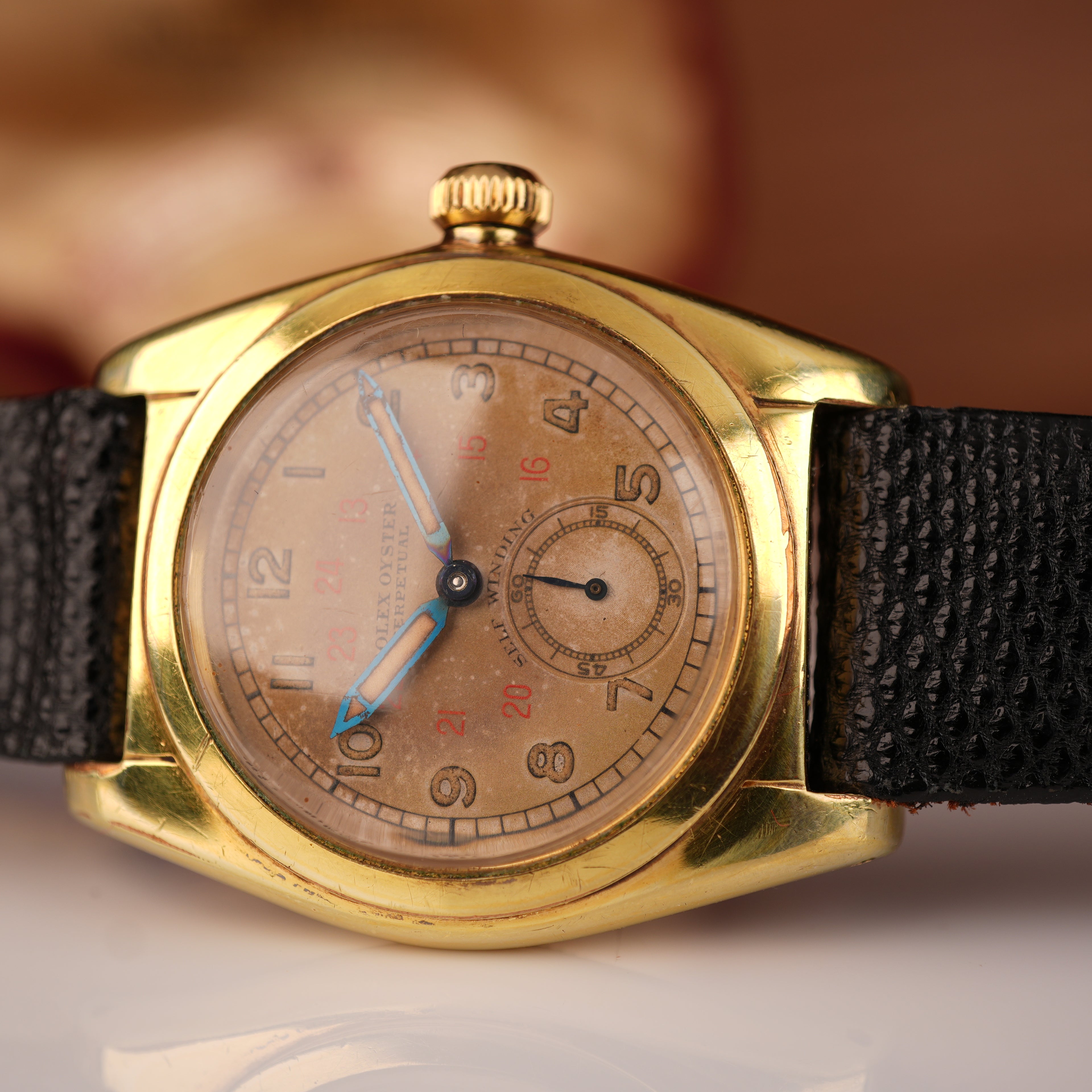 1941 Rolex Bubbleback 2764 Big Crown with Big Sub-Dial Untouched Dial