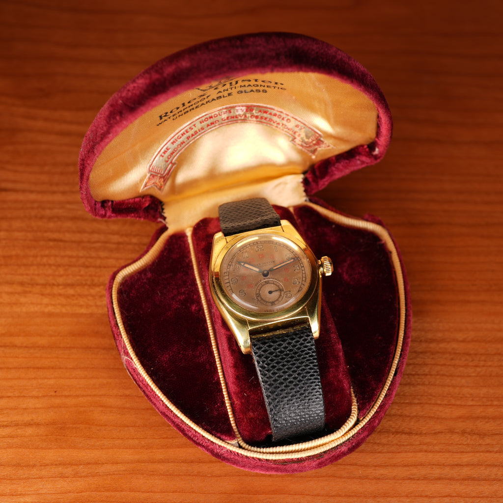 1941 Rolex Bubbleback 2764 Big Crown with Big Sub-Dial Untouched Dial