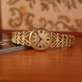 Vintage 1970s Rolex “Golden Leaves” Solid Gold Bracelet Cocktail Ladies Watch With Box