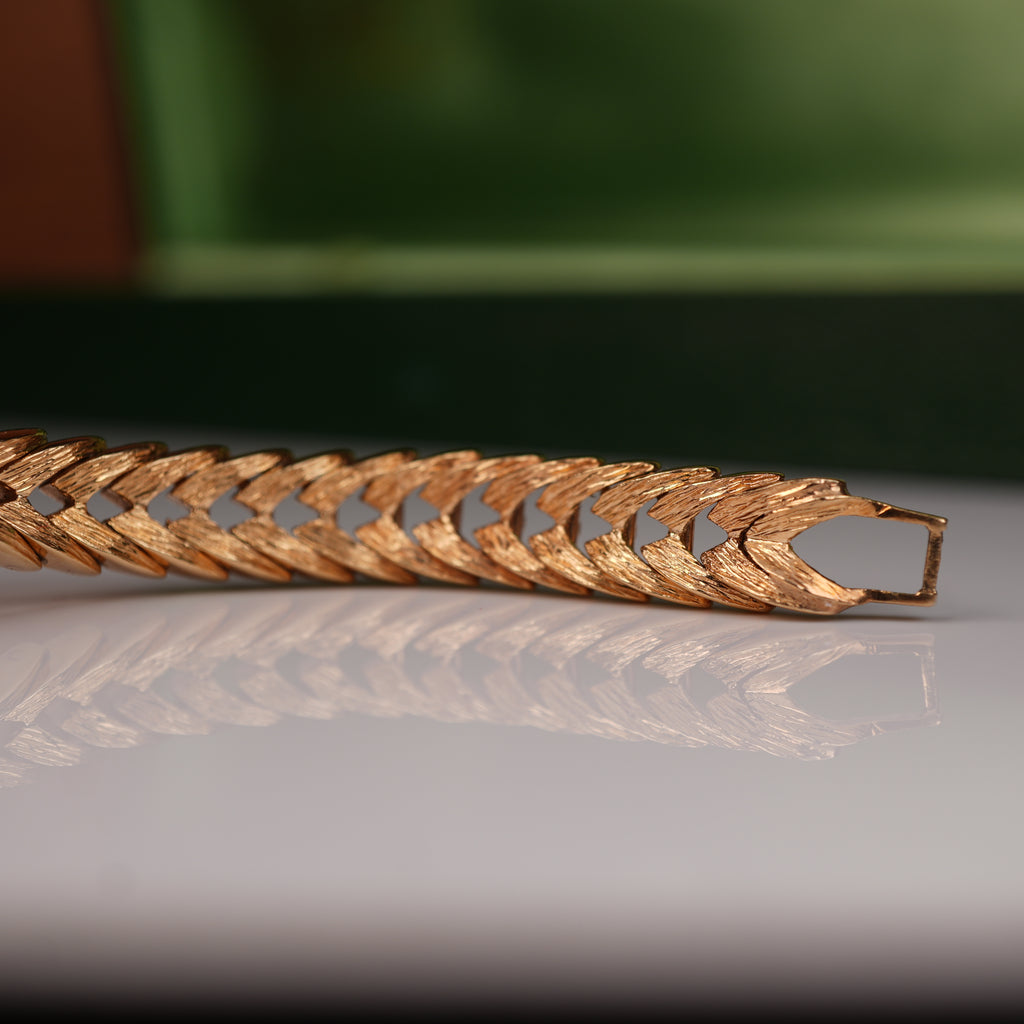 Vintage 1960s Ladies Rolex “Golden Shark” Solid Gold with Exceptional Bracelet Cocktail Watch